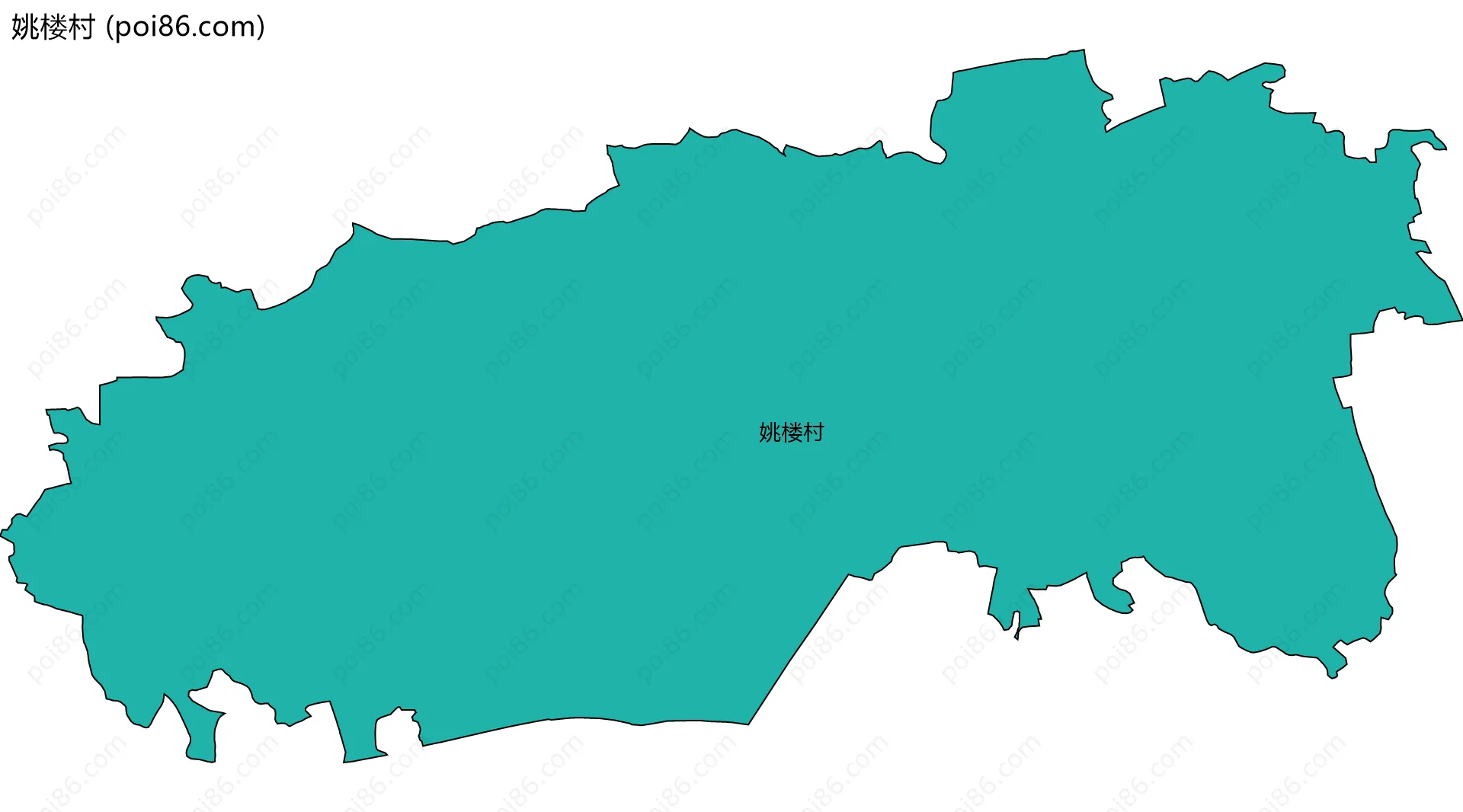 姚楼村边界地图