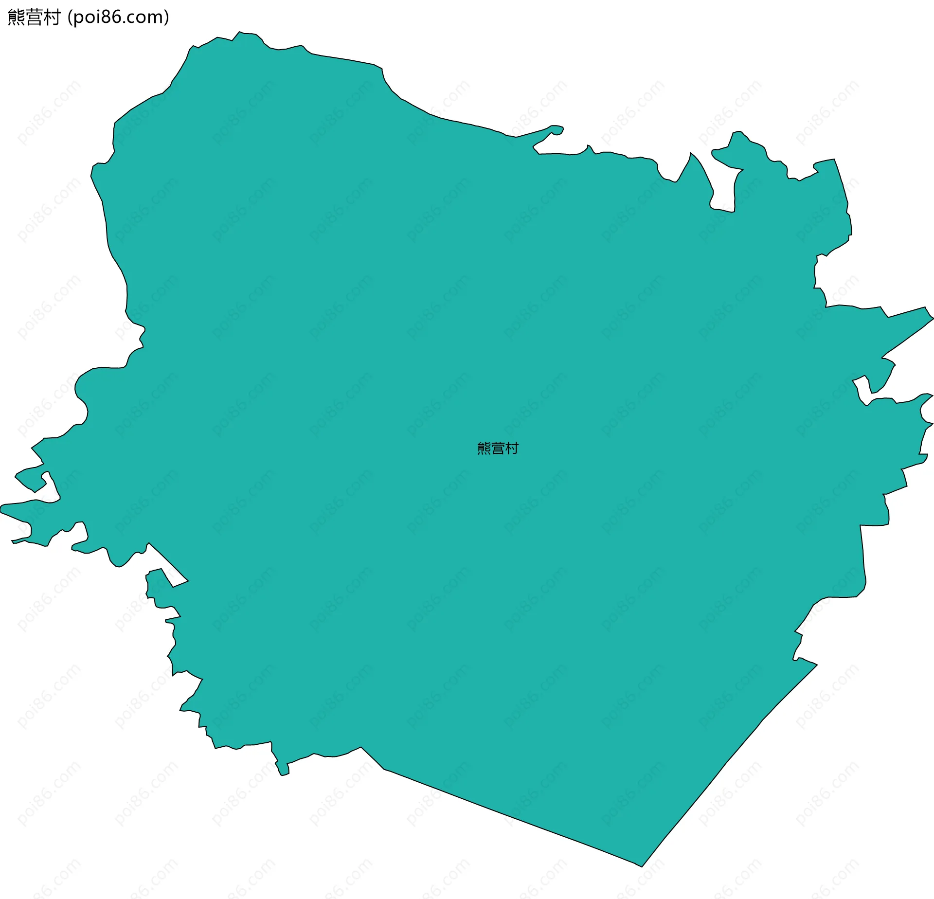 熊营村边界地图