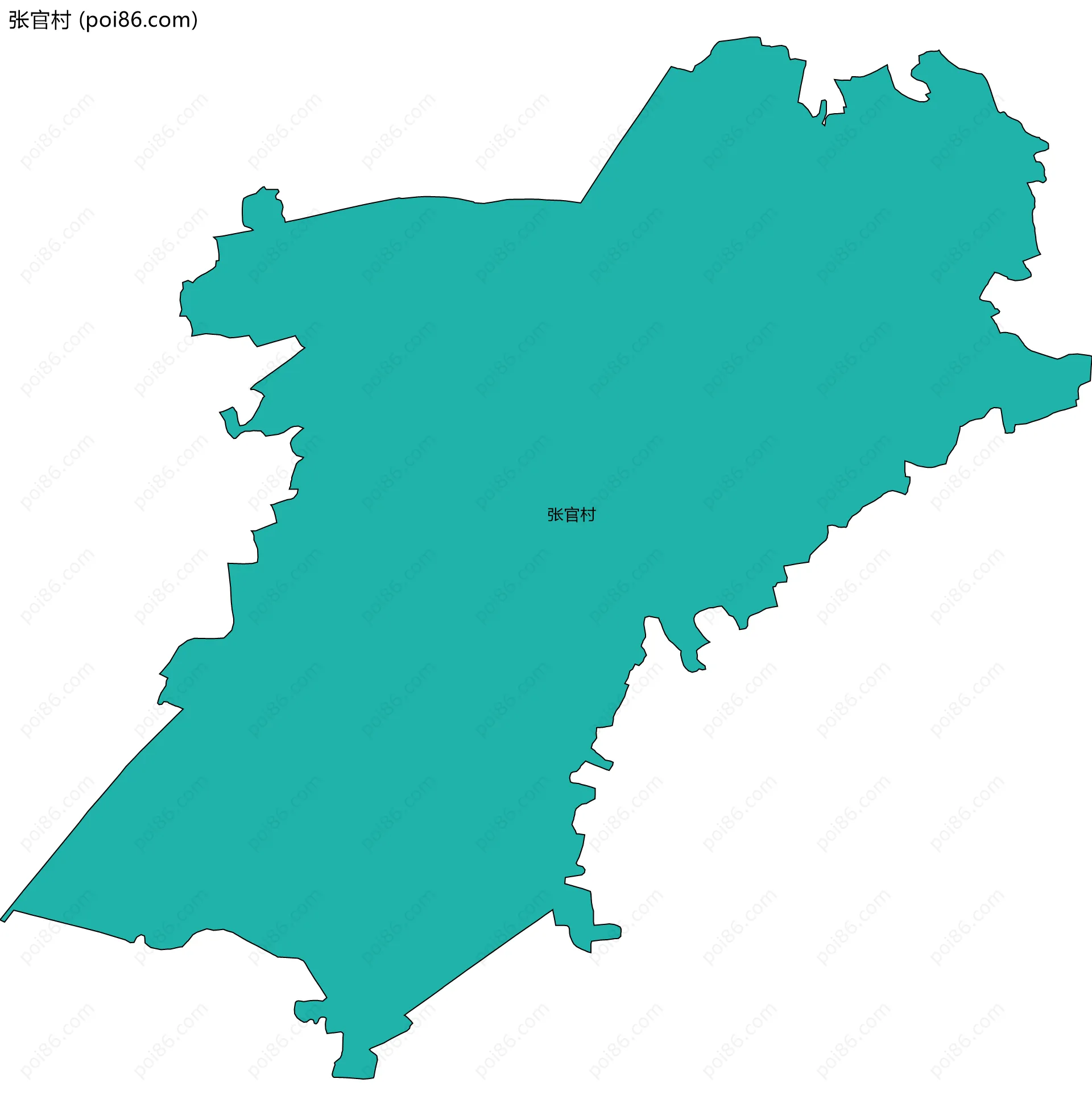 张官村边界地图