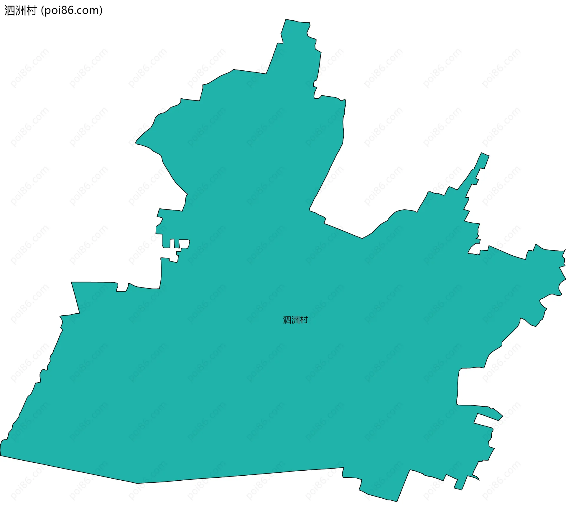 泗洲村边界地图
