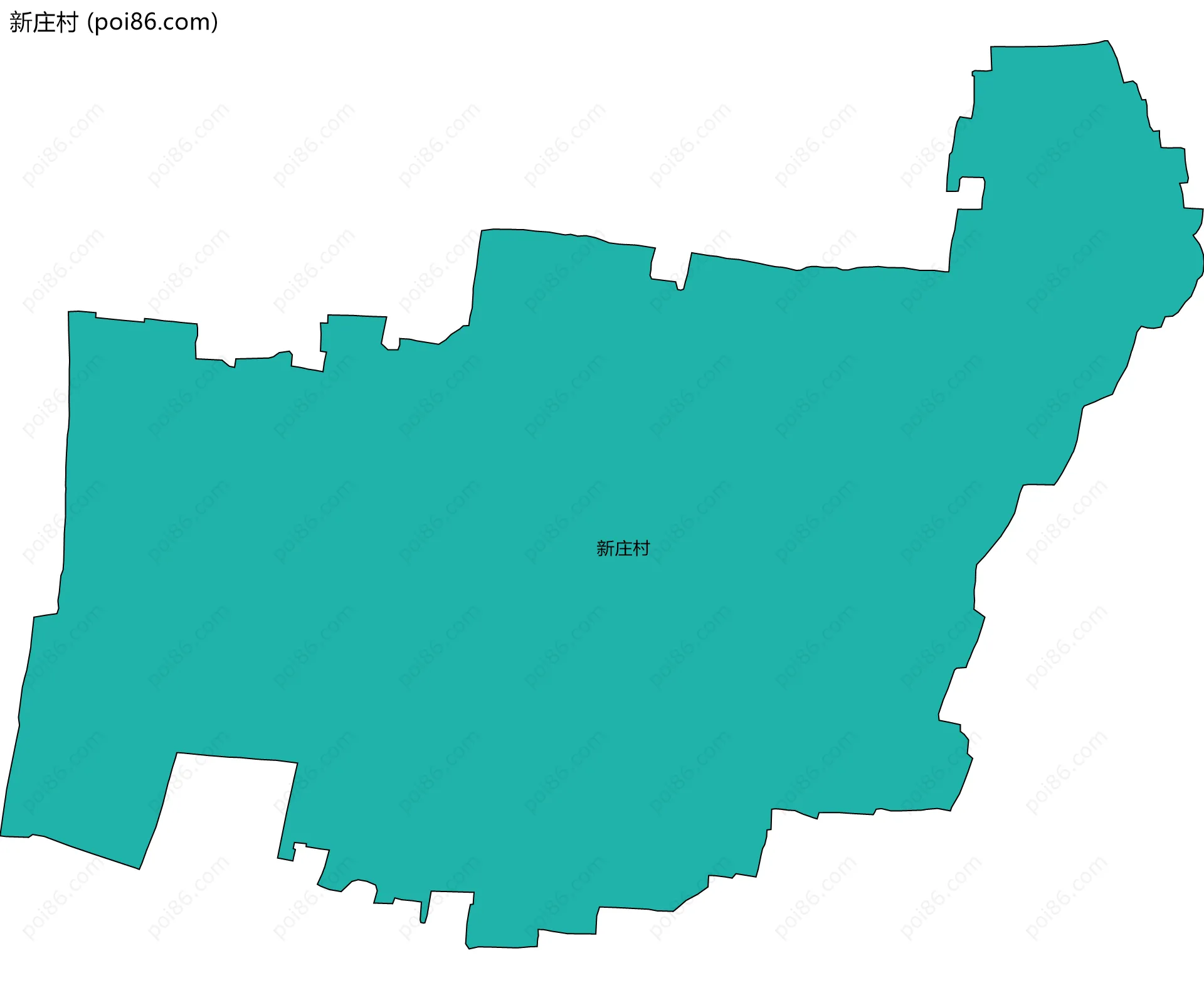 新庄村边界地图