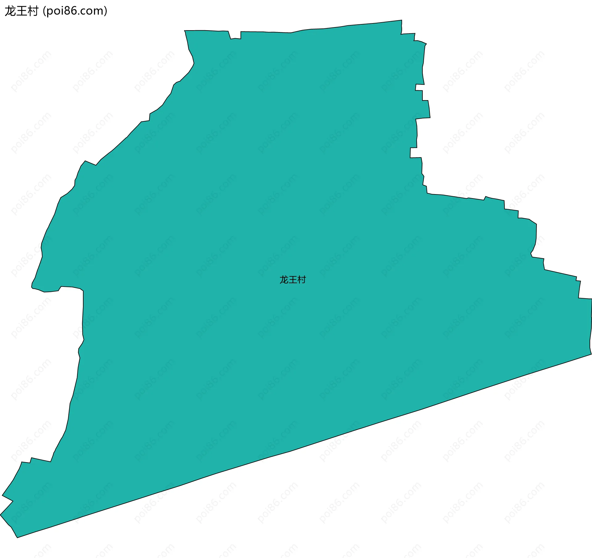 龙王村边界地图