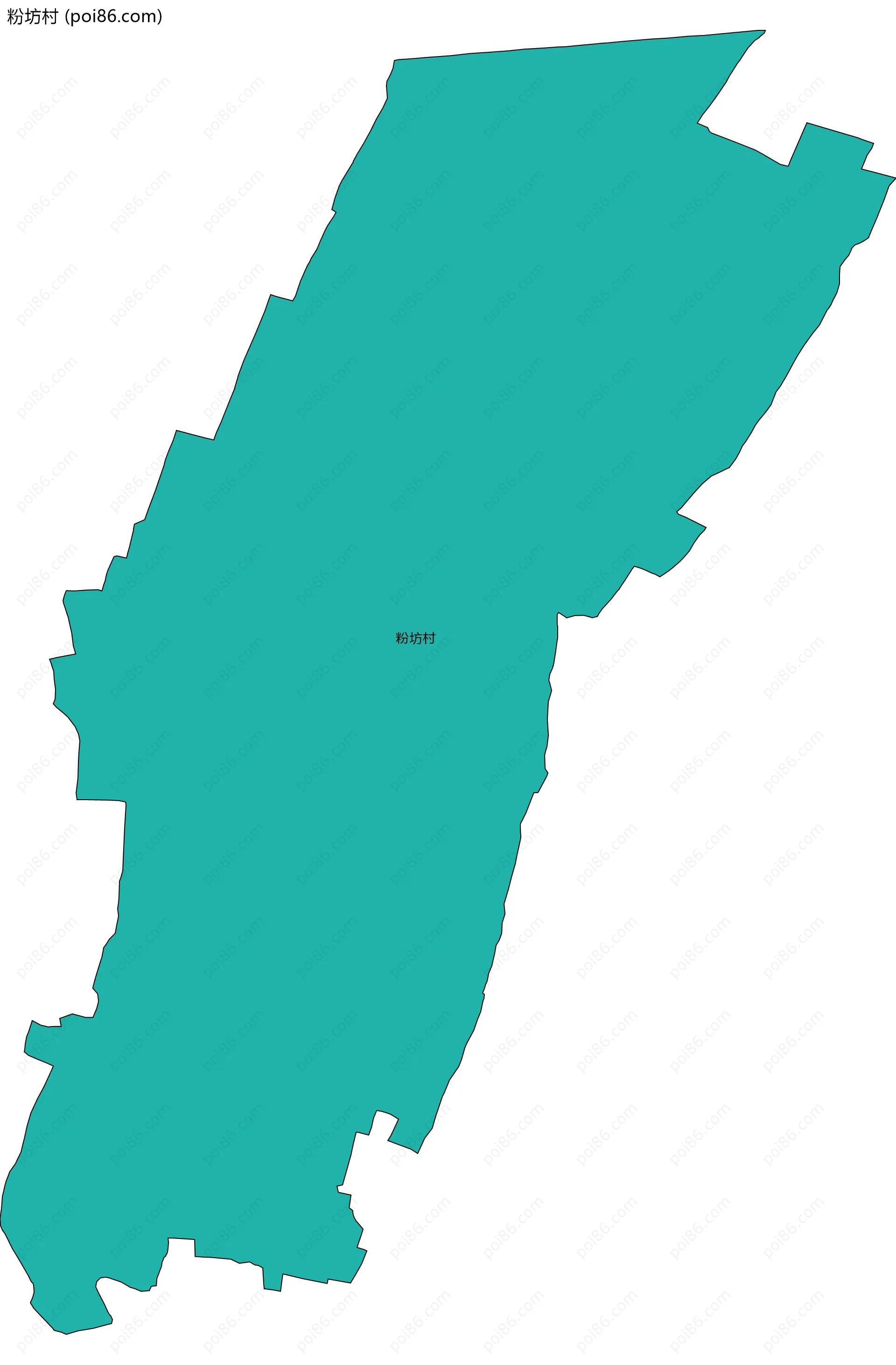 粉坊村边界地图