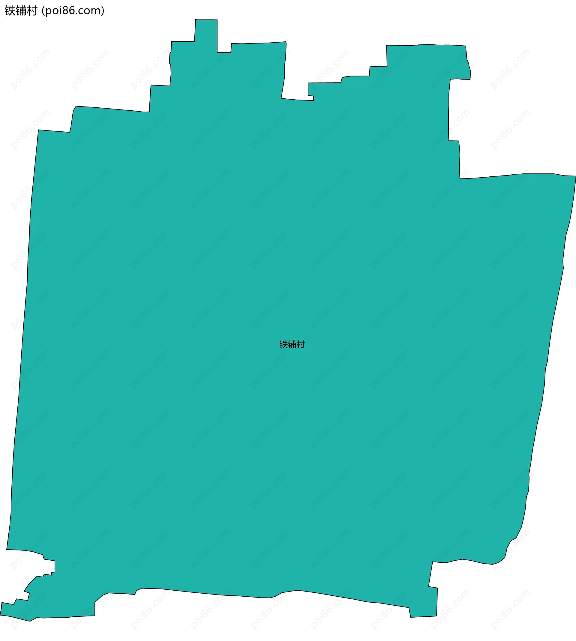 铁铺村边界地图