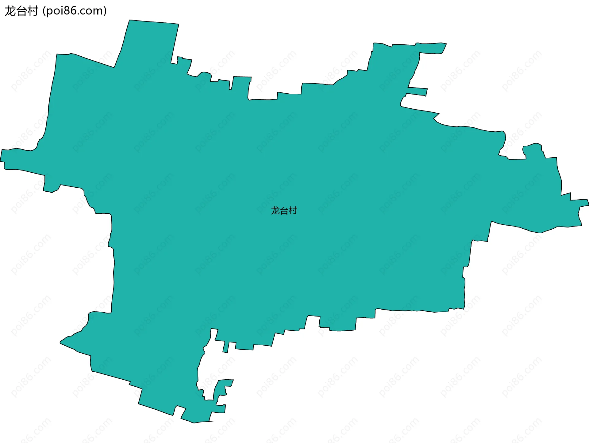 龙台村边界地图