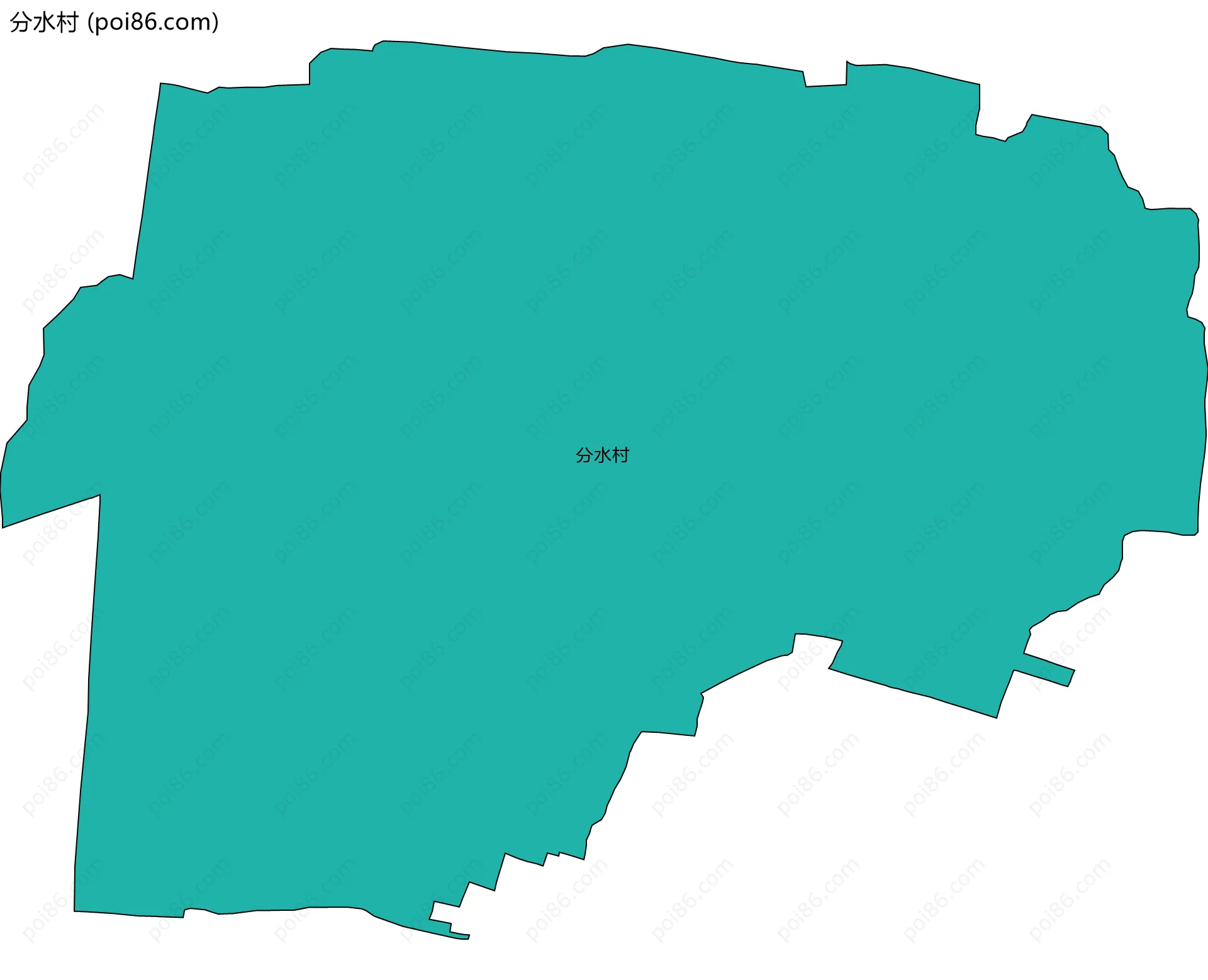 分水村边界地图