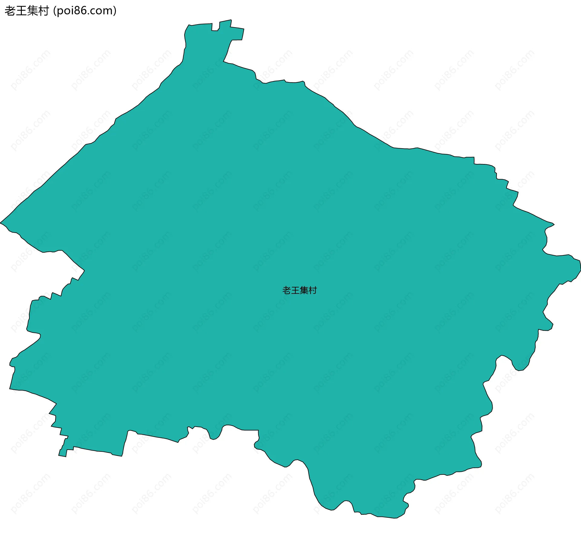 老王集村边界地图