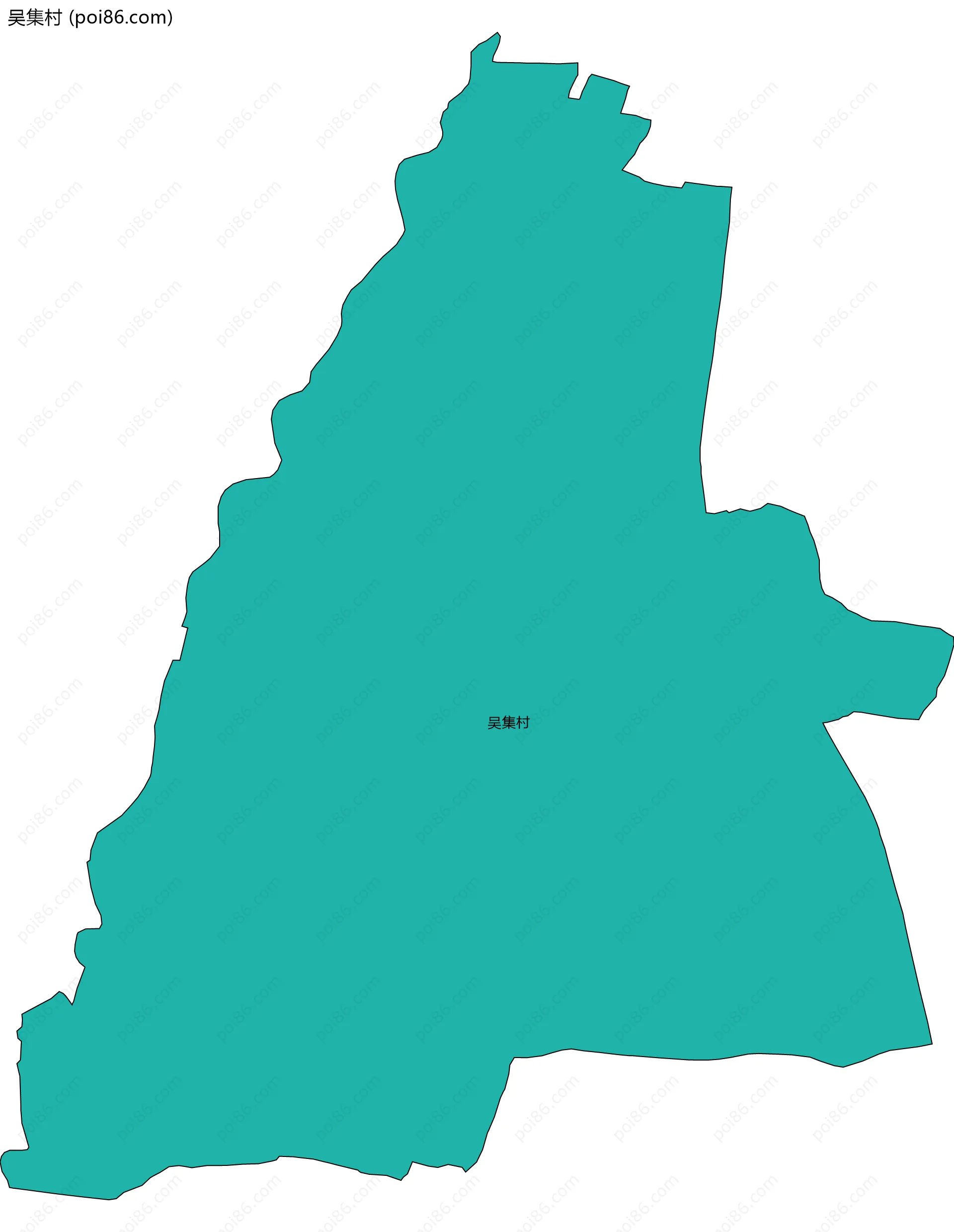 吴集村边界地图