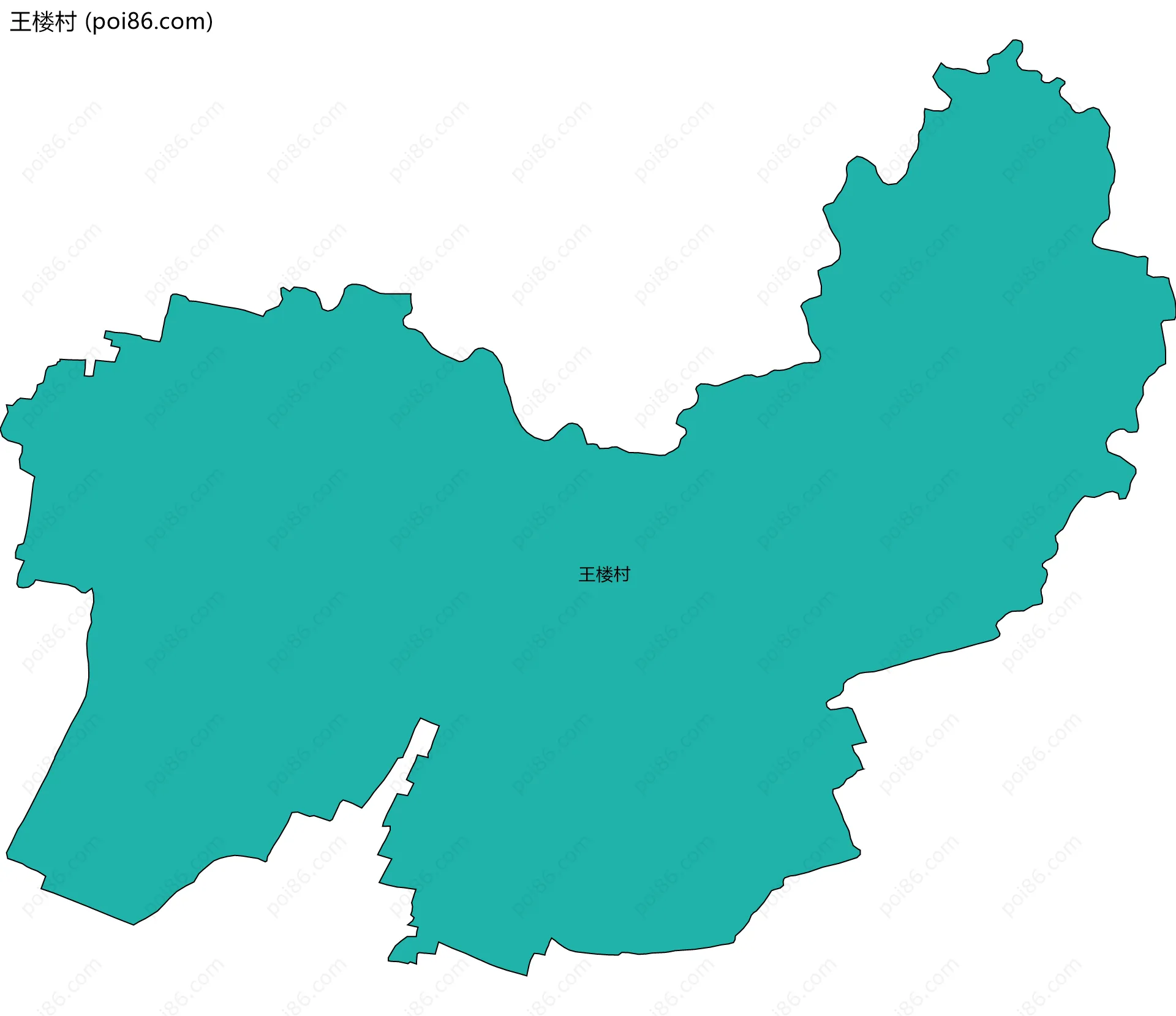 王楼村边界地图