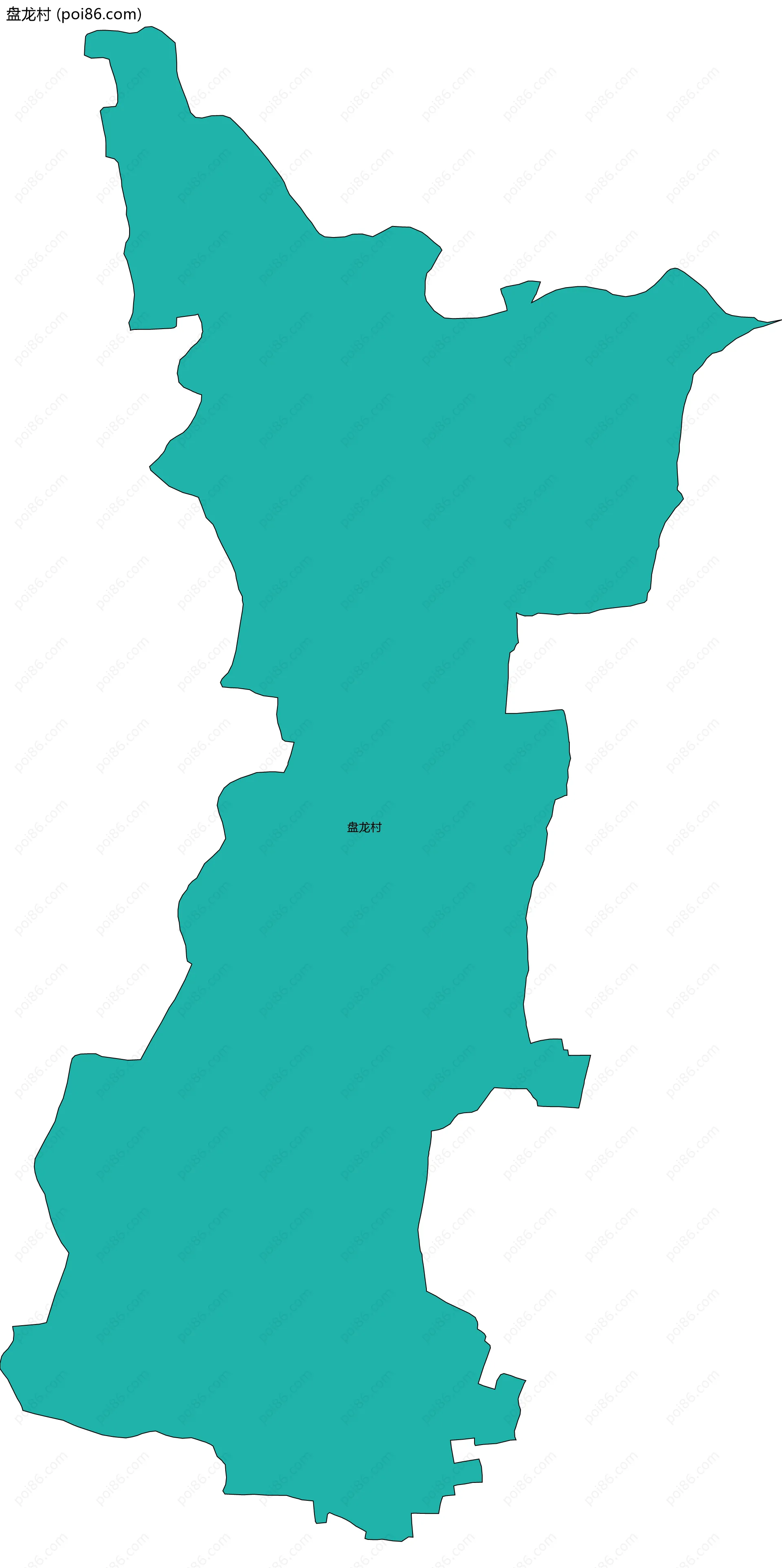 盘龙村边界地图