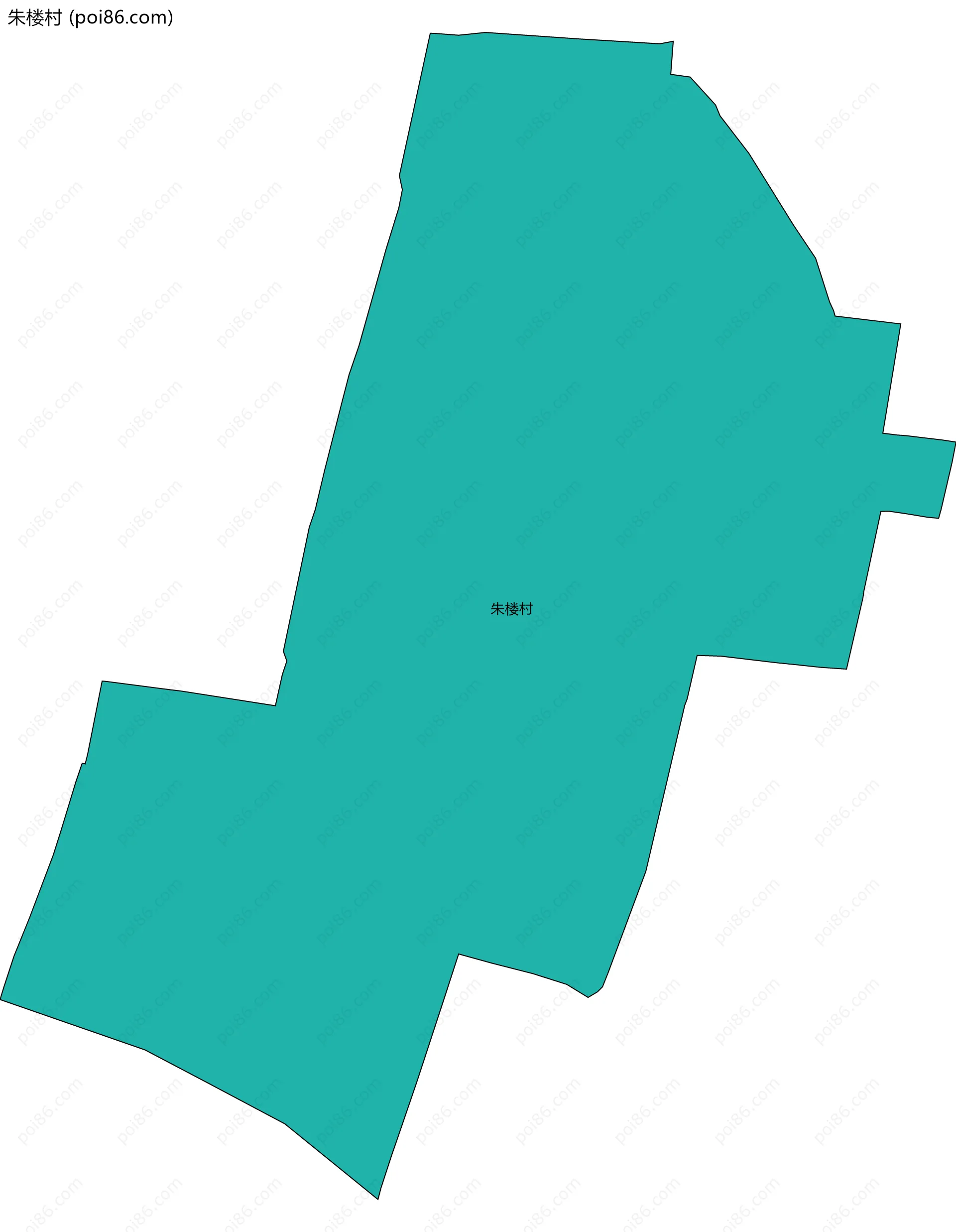 朱楼村边界地图