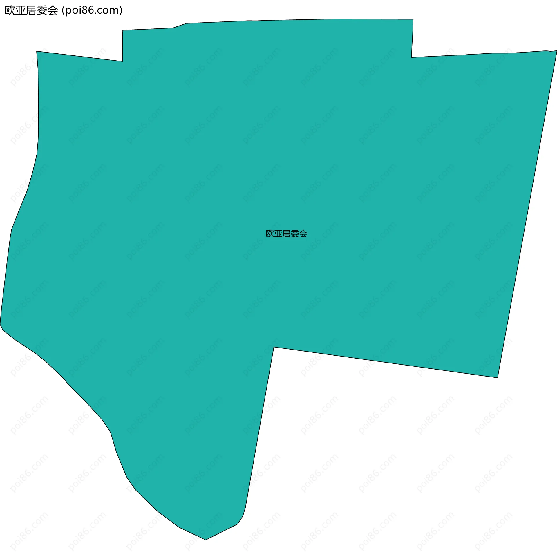 欧亚居委会边界地图