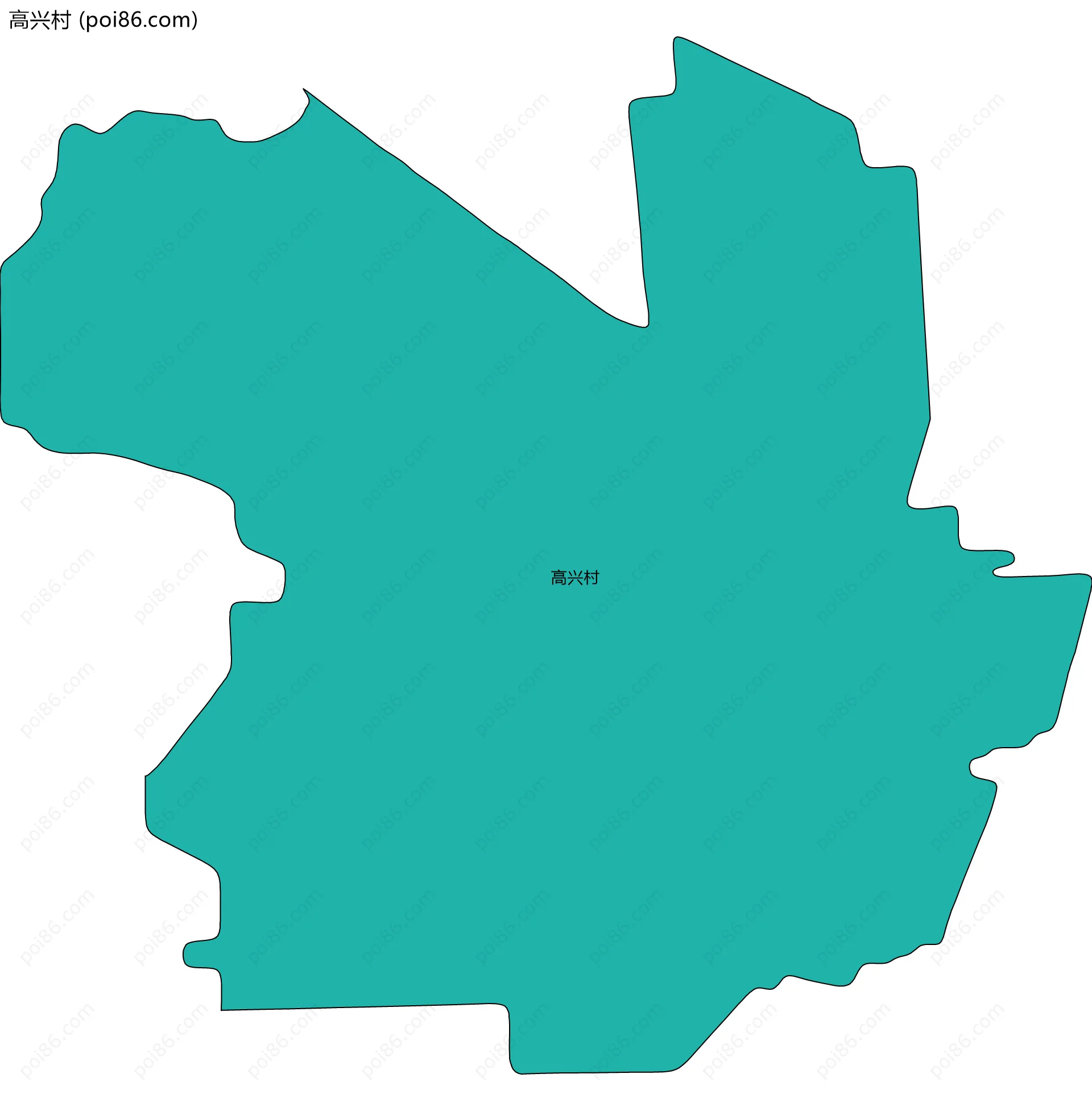 高兴村边界地图