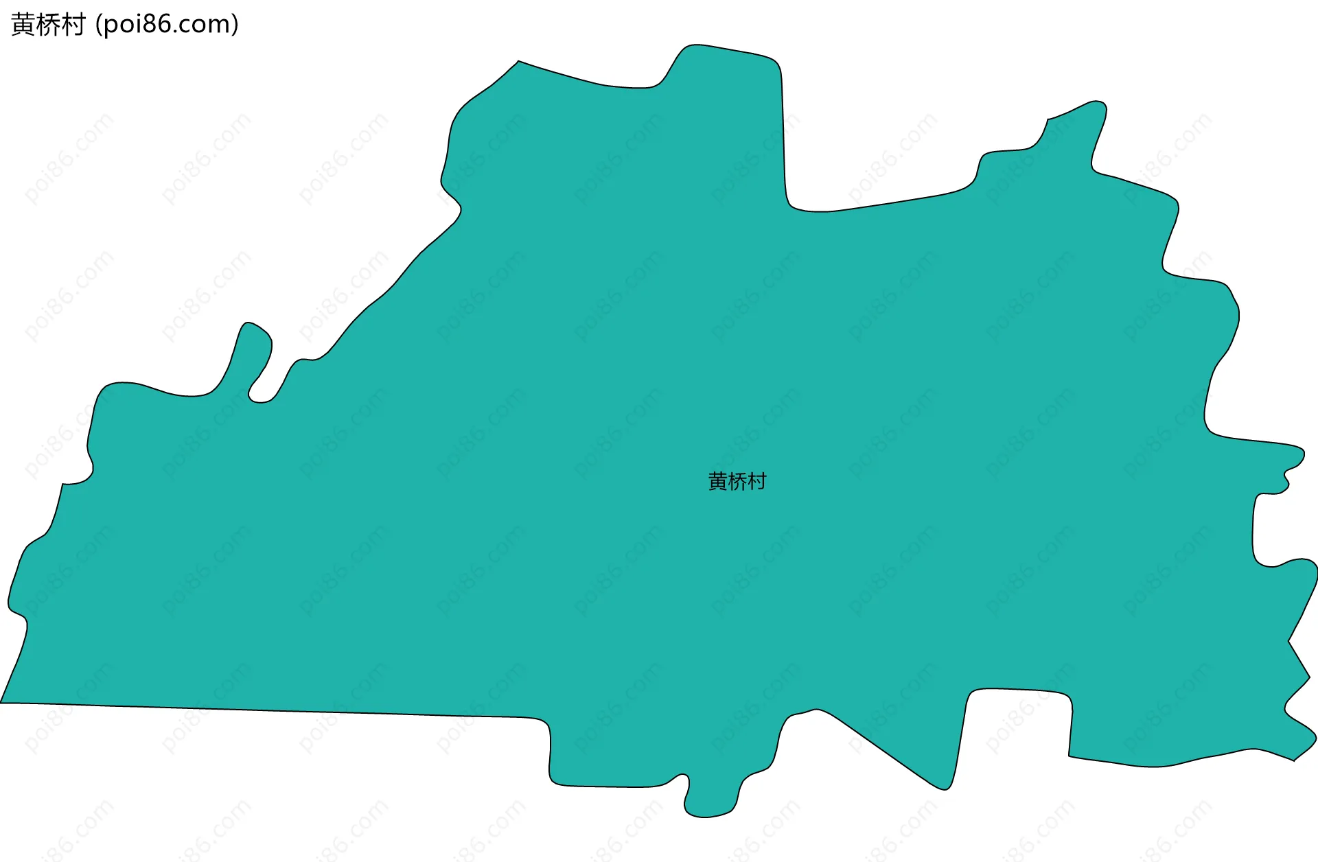 黄桥村边界地图
