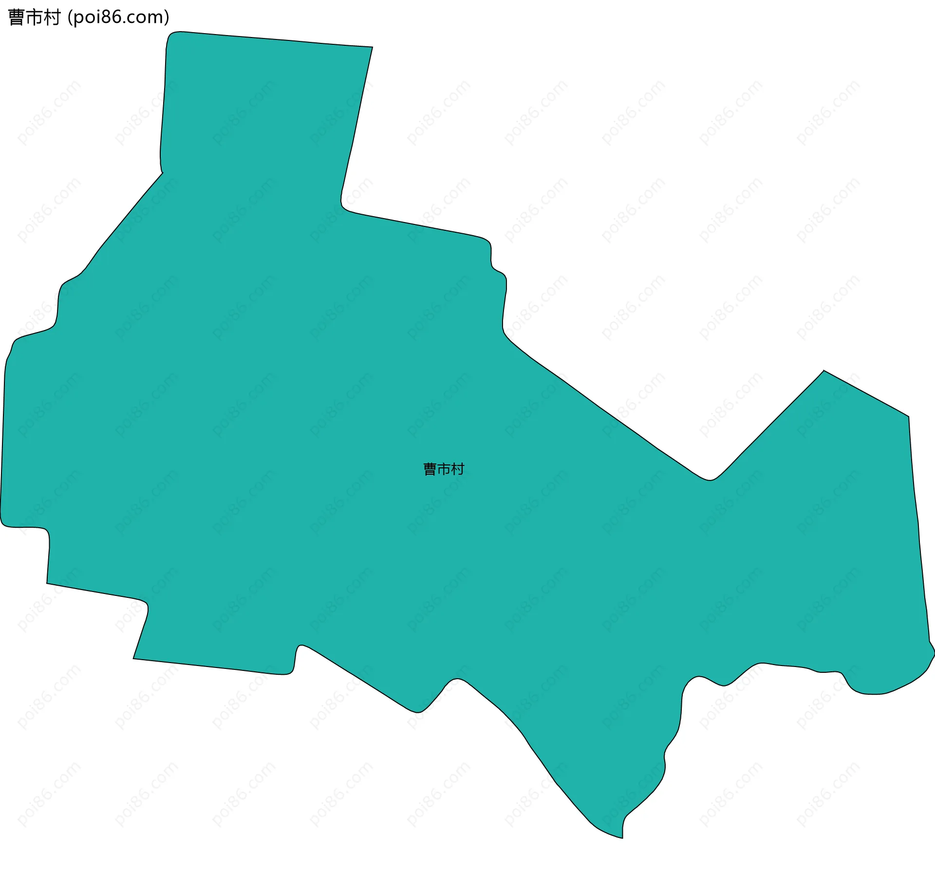 曹市村边界地图