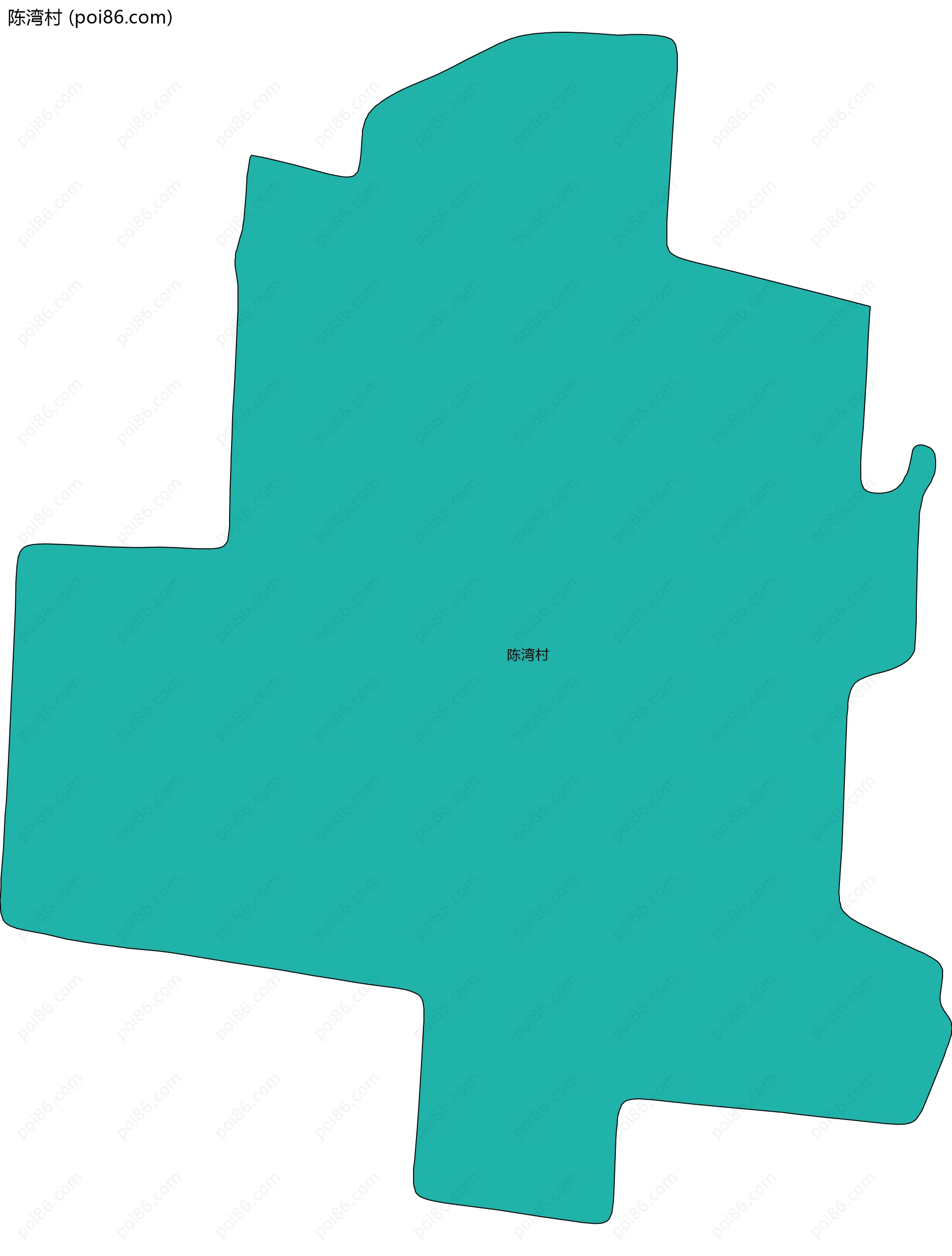 陈湾村边界地图