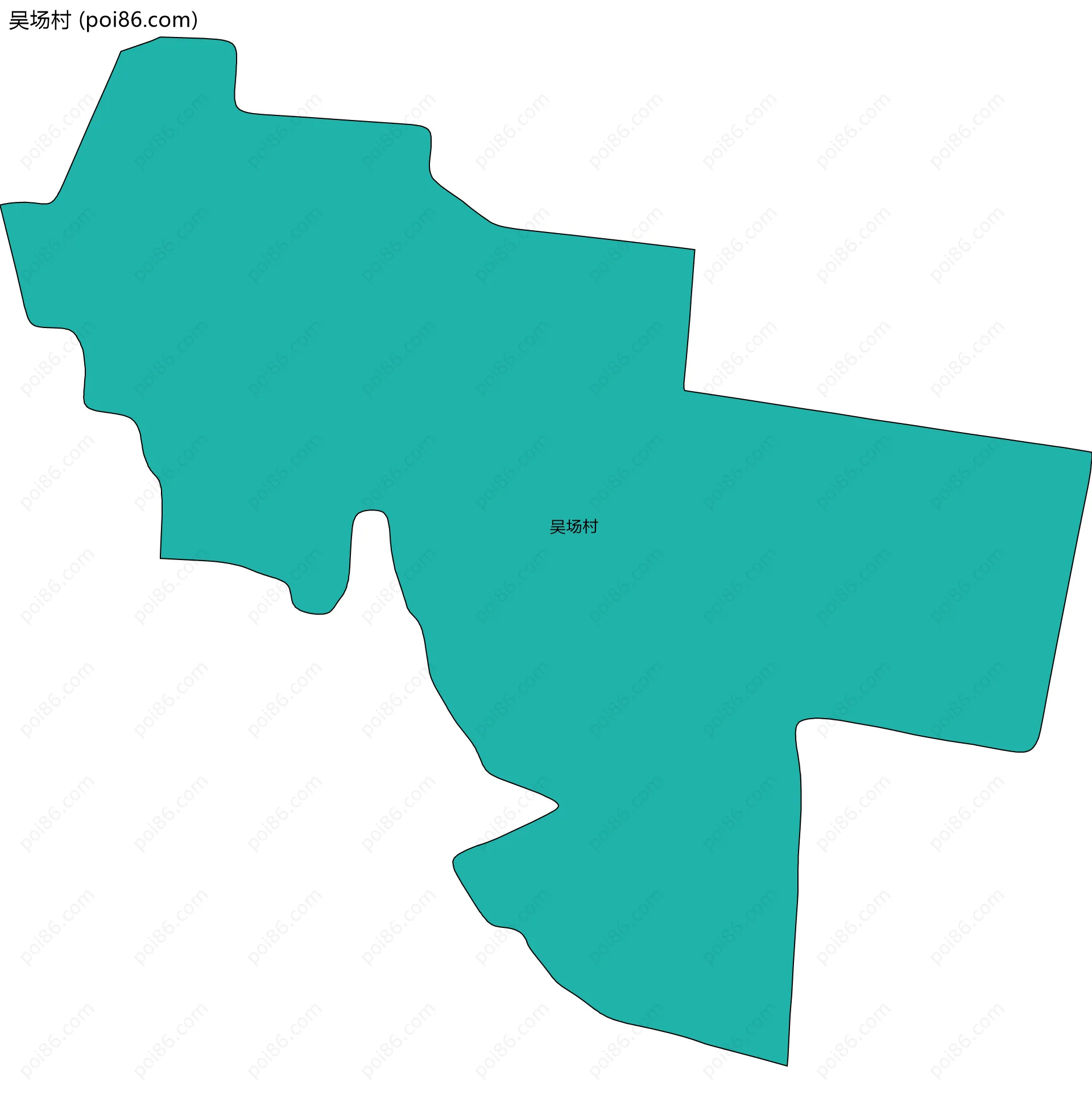 吴场村边界地图