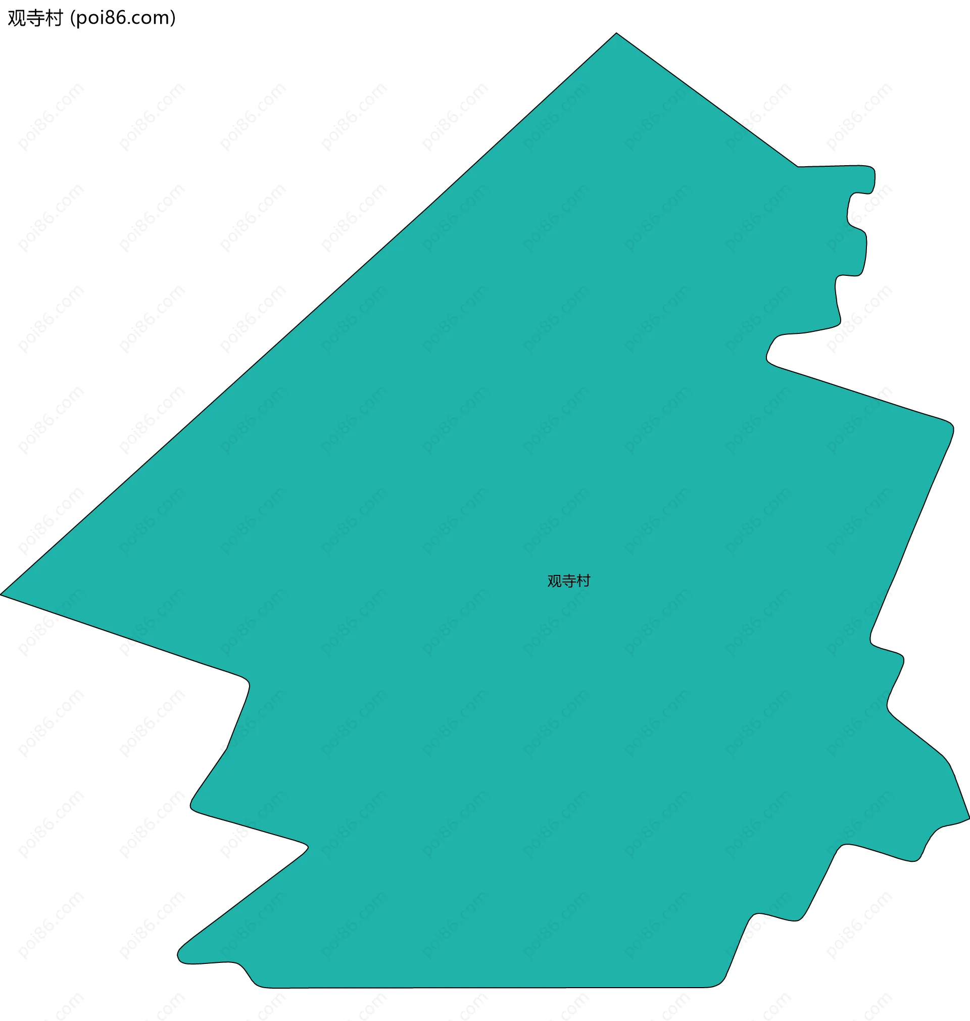 观寺村边界地图