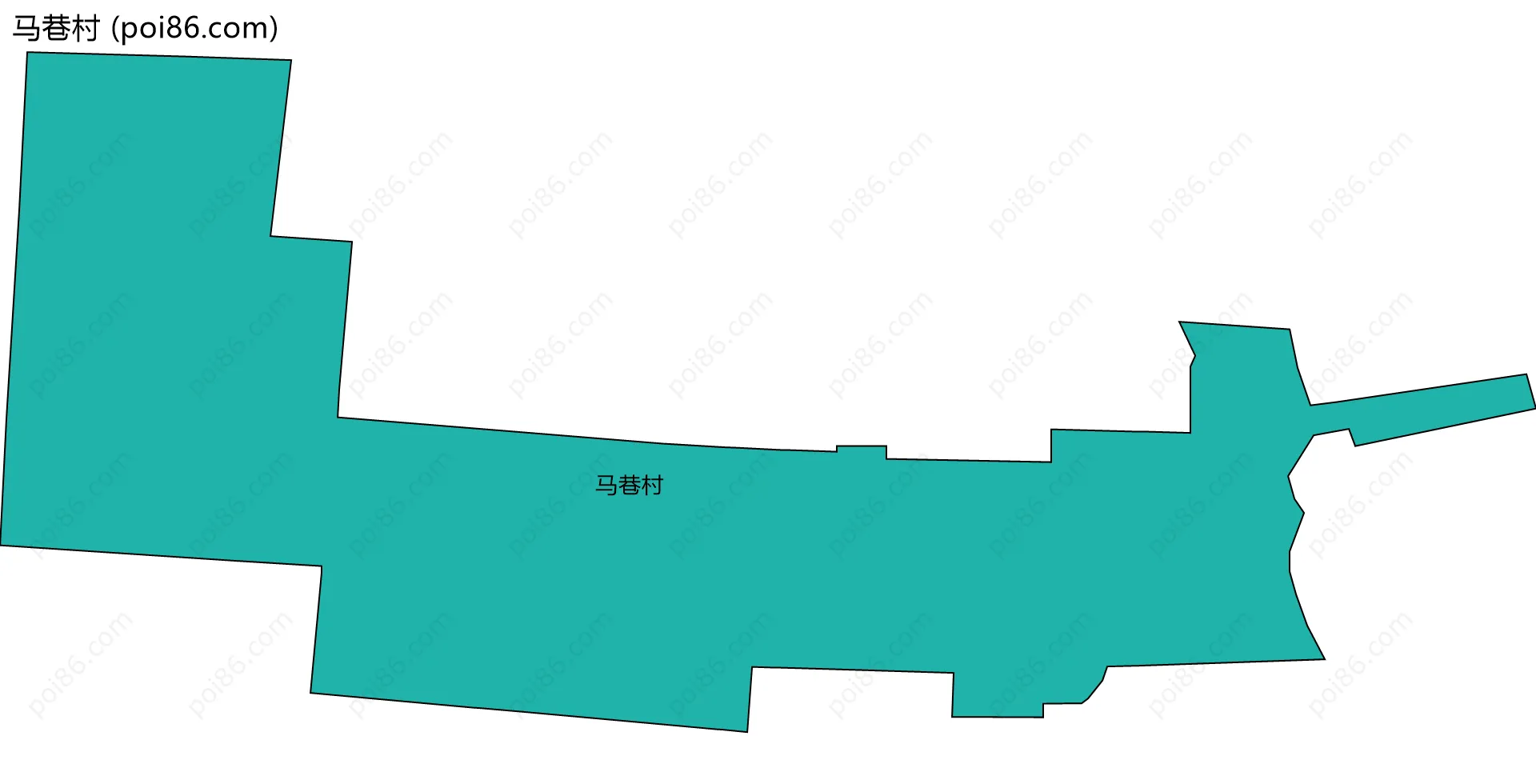 马巷村边界地图