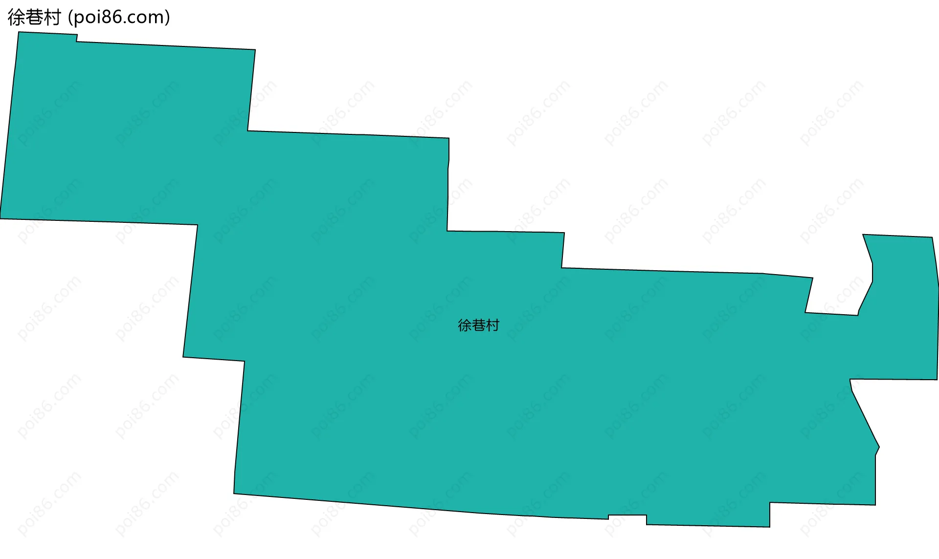 徐巷村边界地图