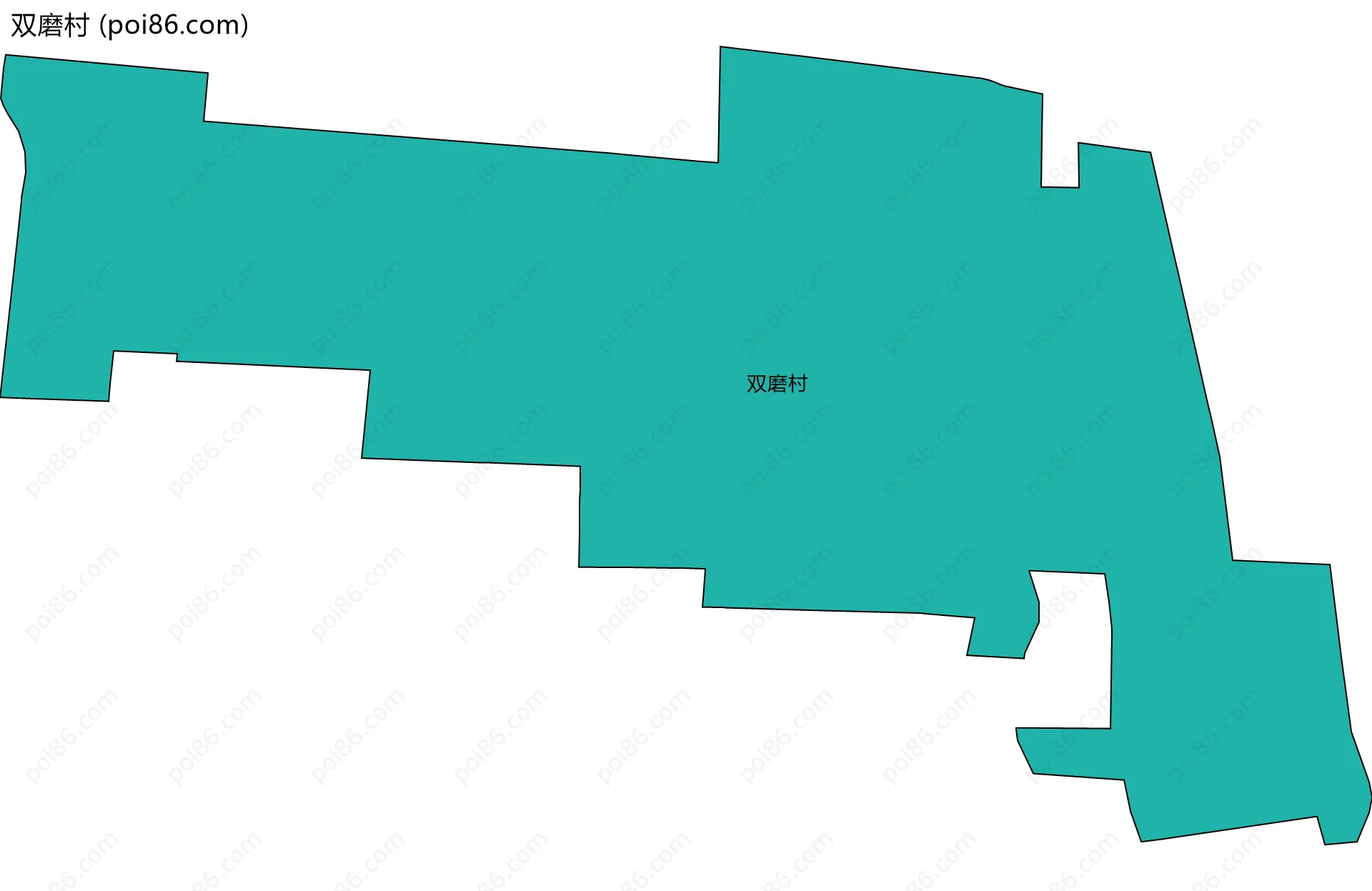 双磨村边界地图