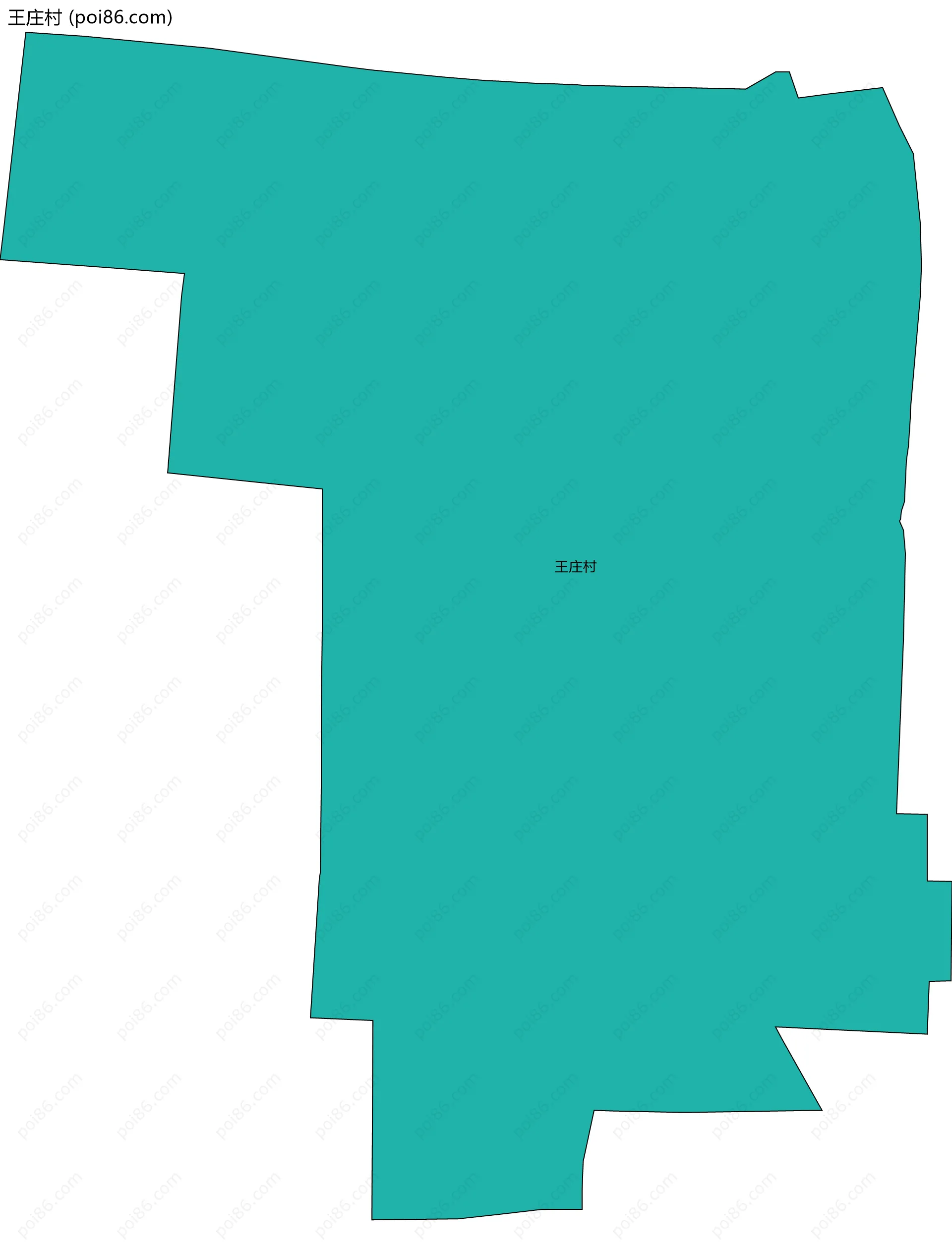 王庄村边界地图