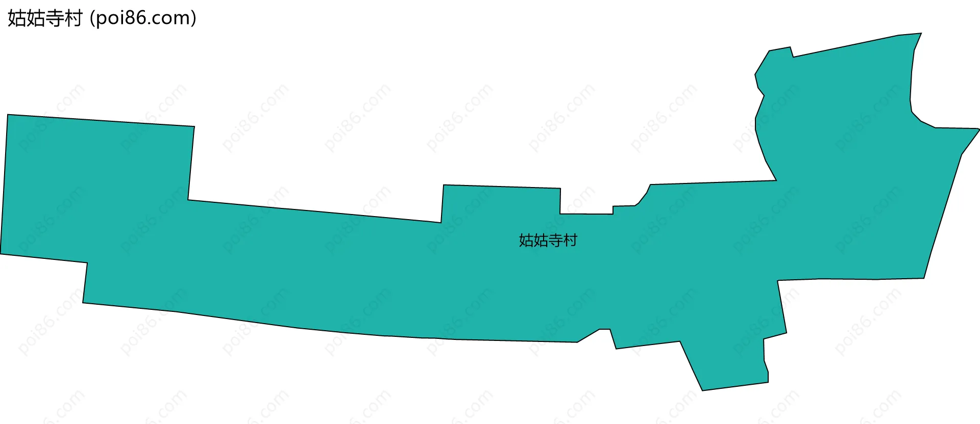 姑姑寺村边界地图