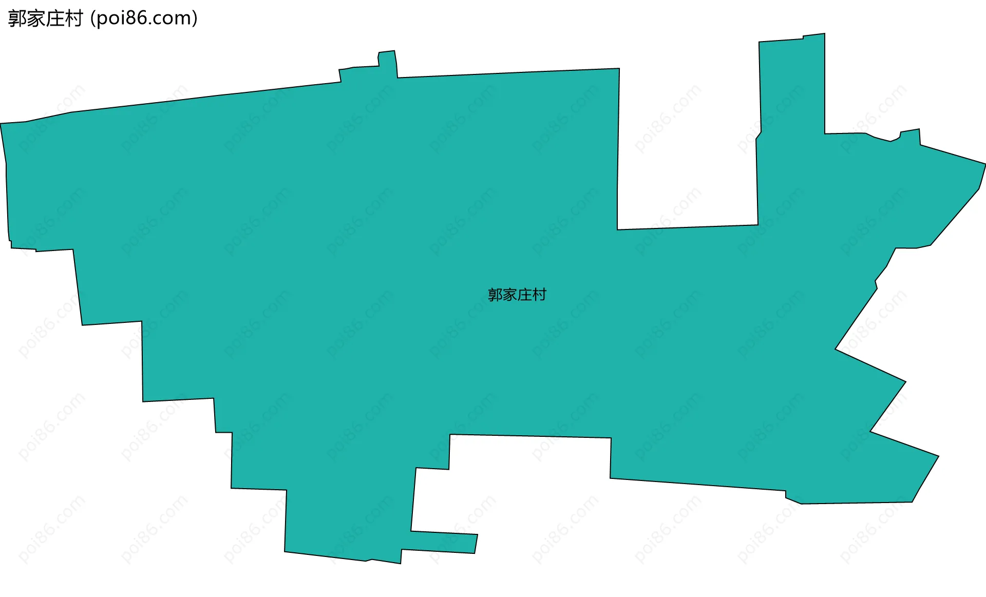 郭家庄村边界地图