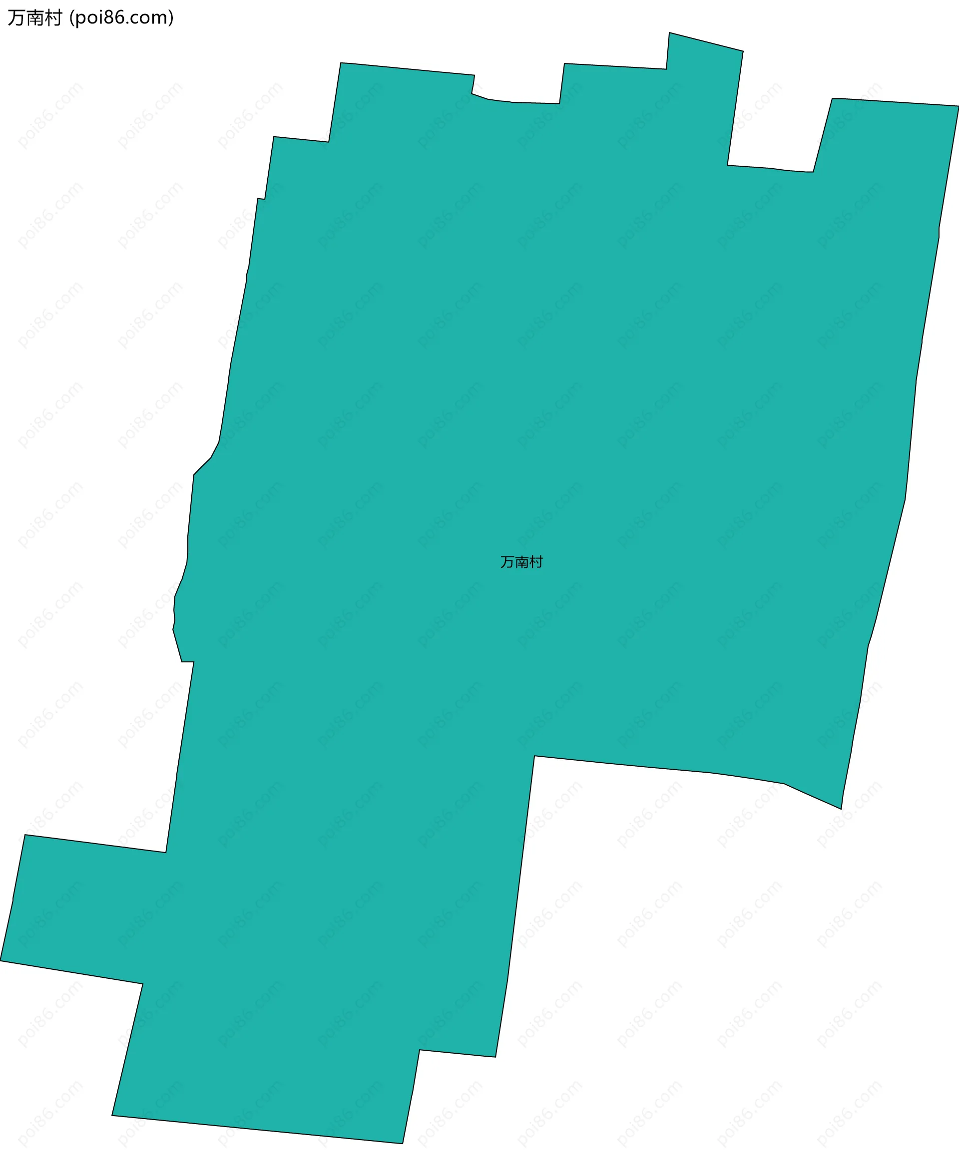 万南村边界地图