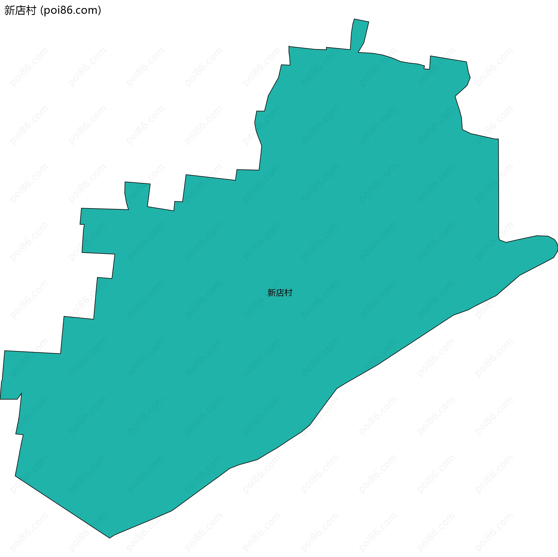 新店村边界地图