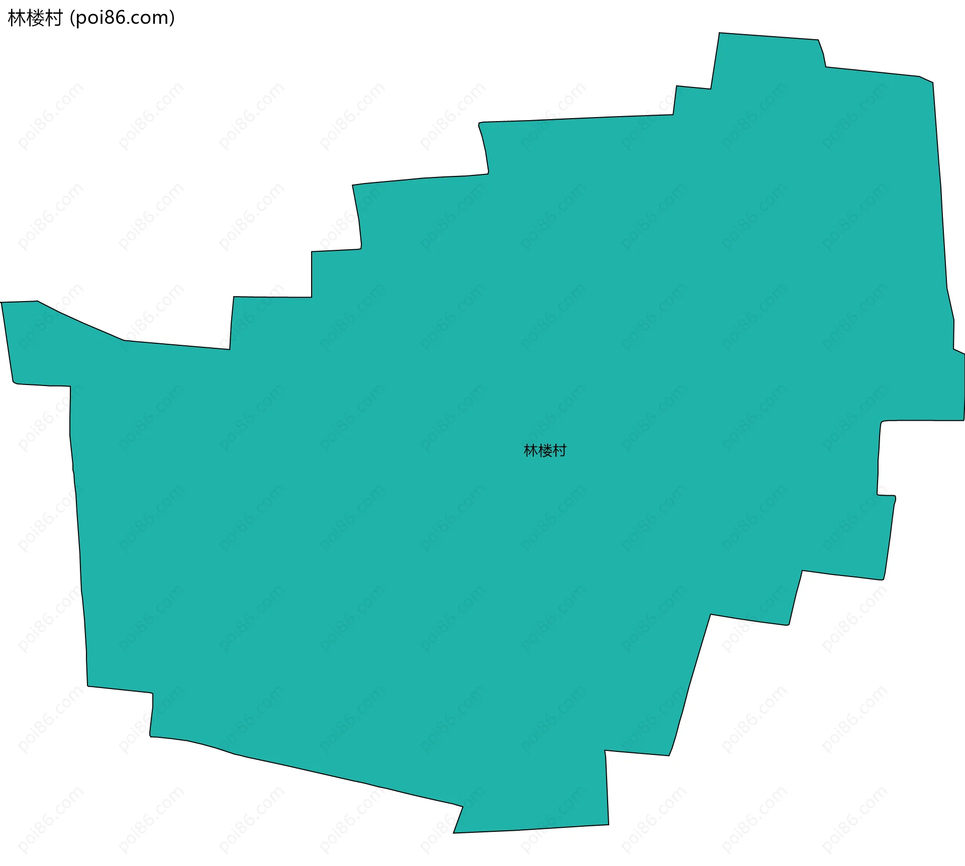 林楼村边界地图