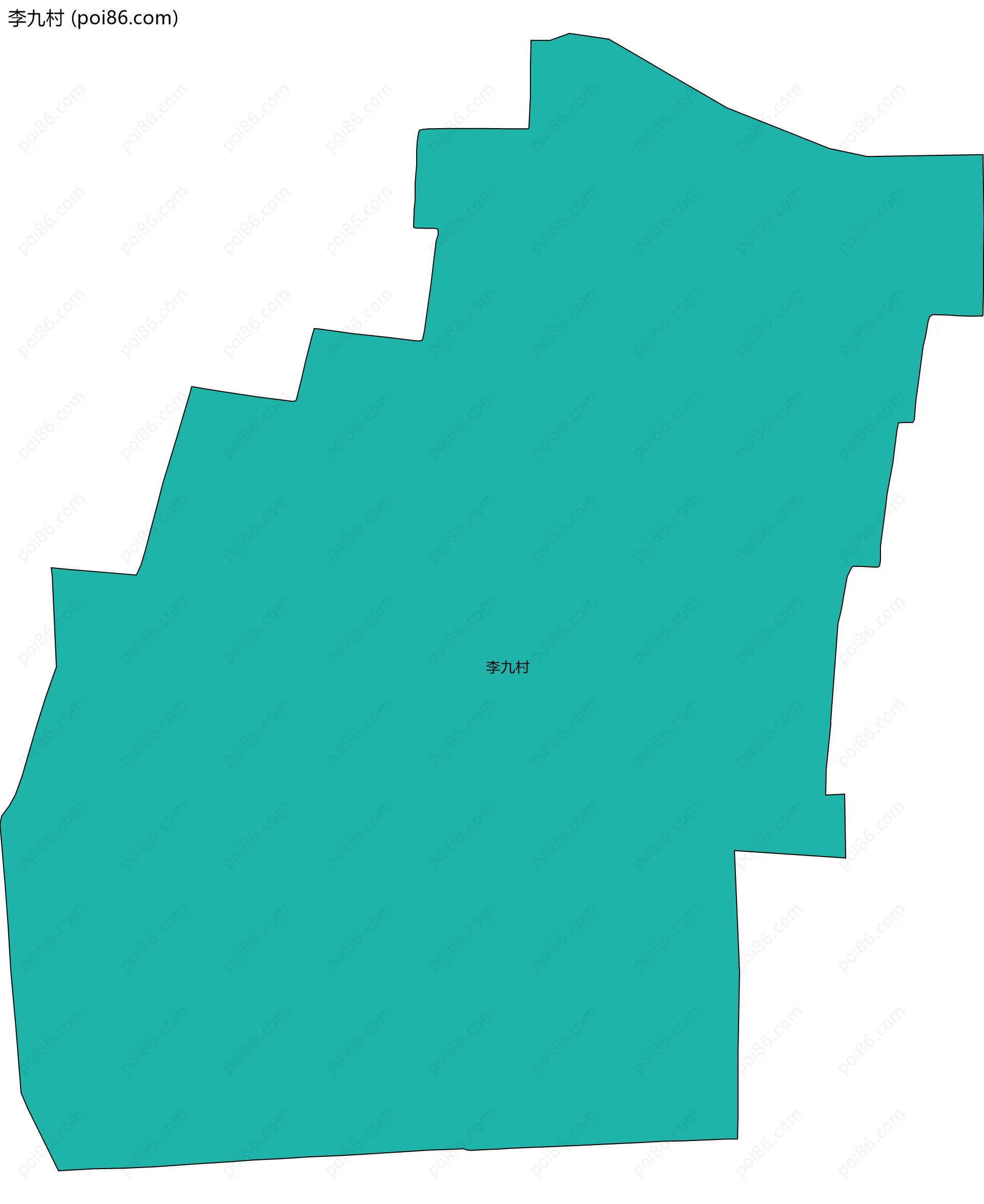 李九村边界地图