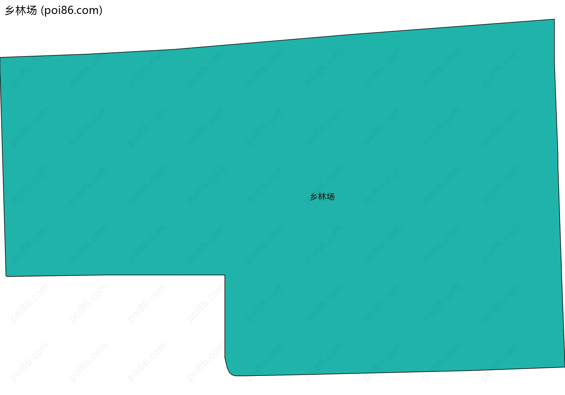 乡林场边界地图