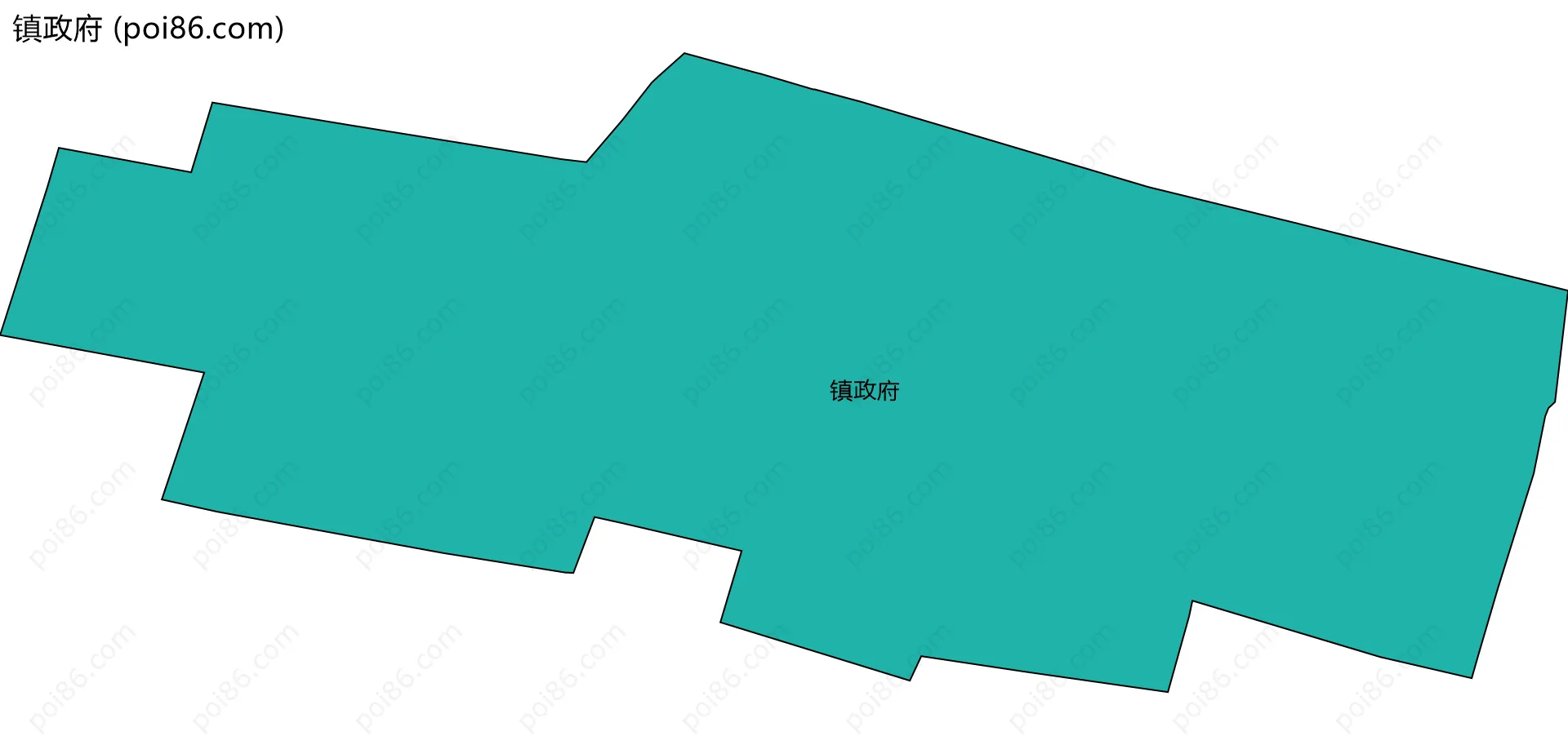 镇政府边界地图
