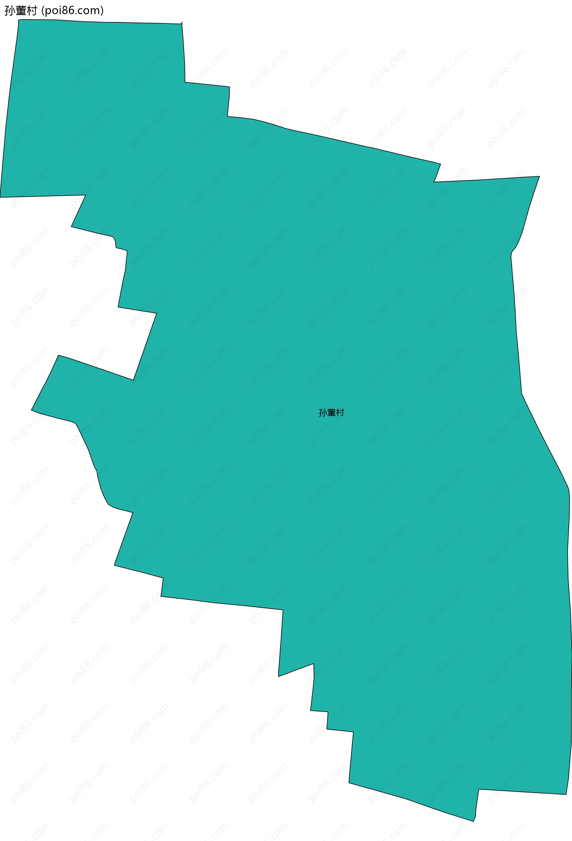 孙董村边界地图