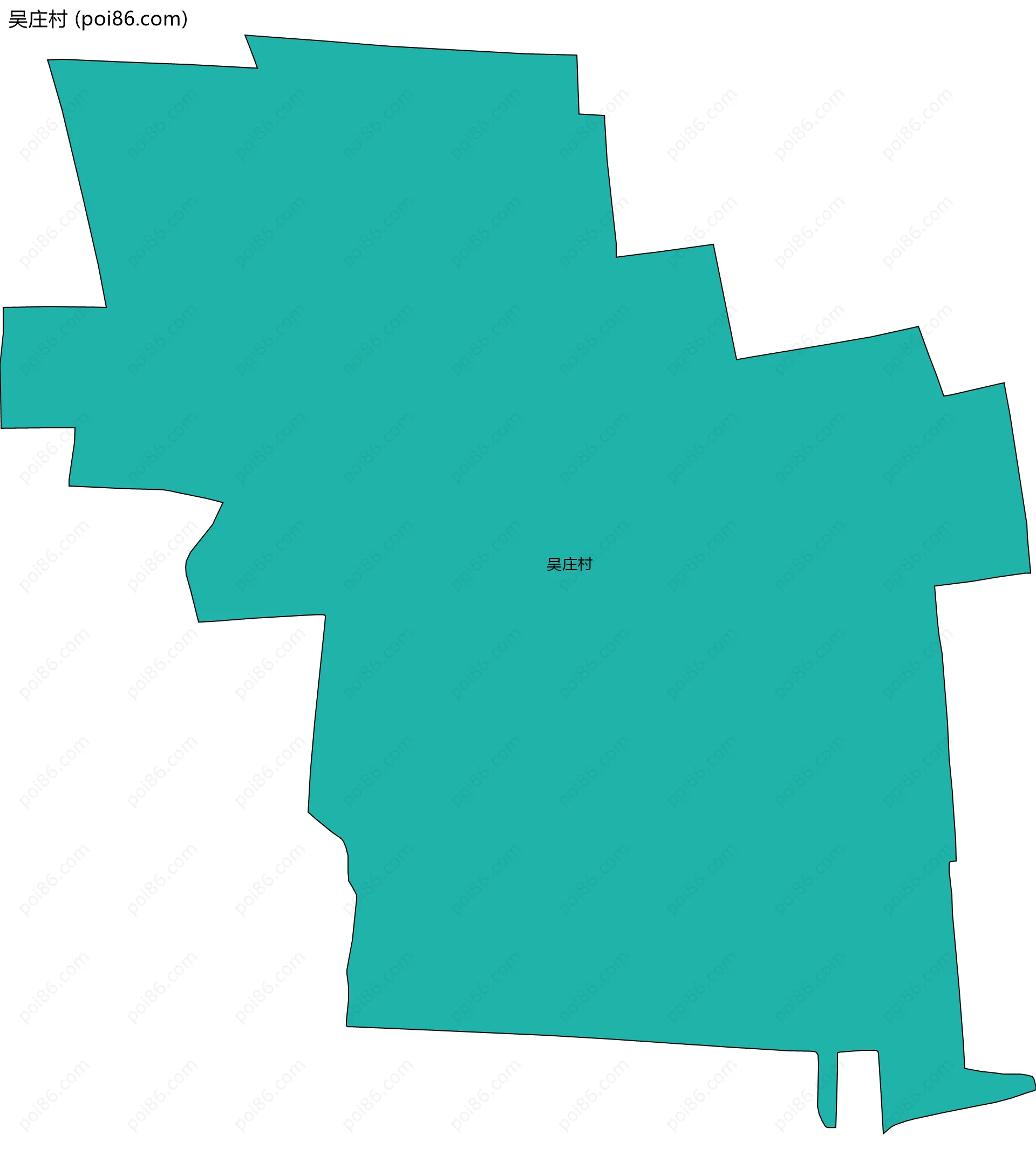 吴庄村边界地图