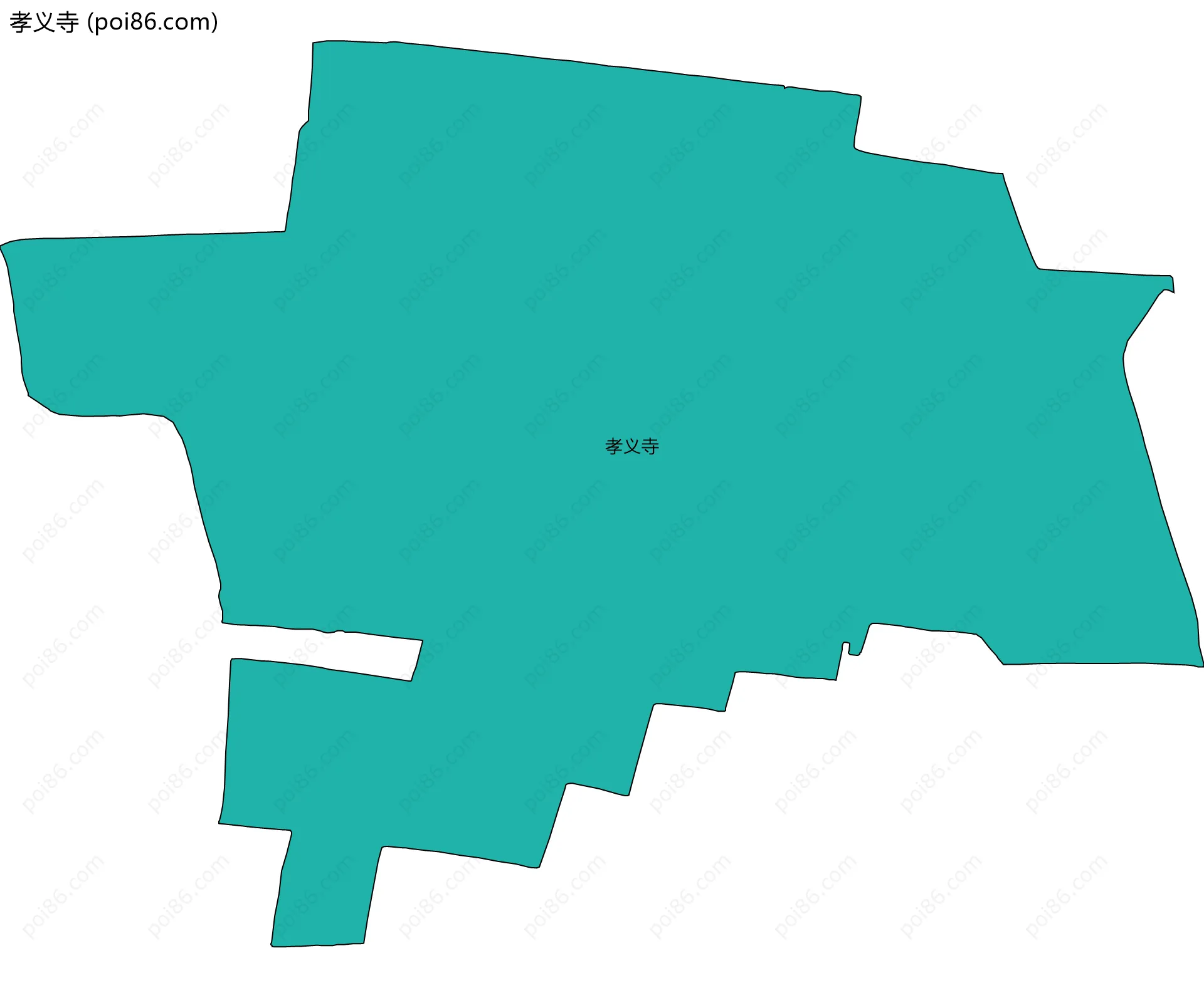 孝义寺边界地图