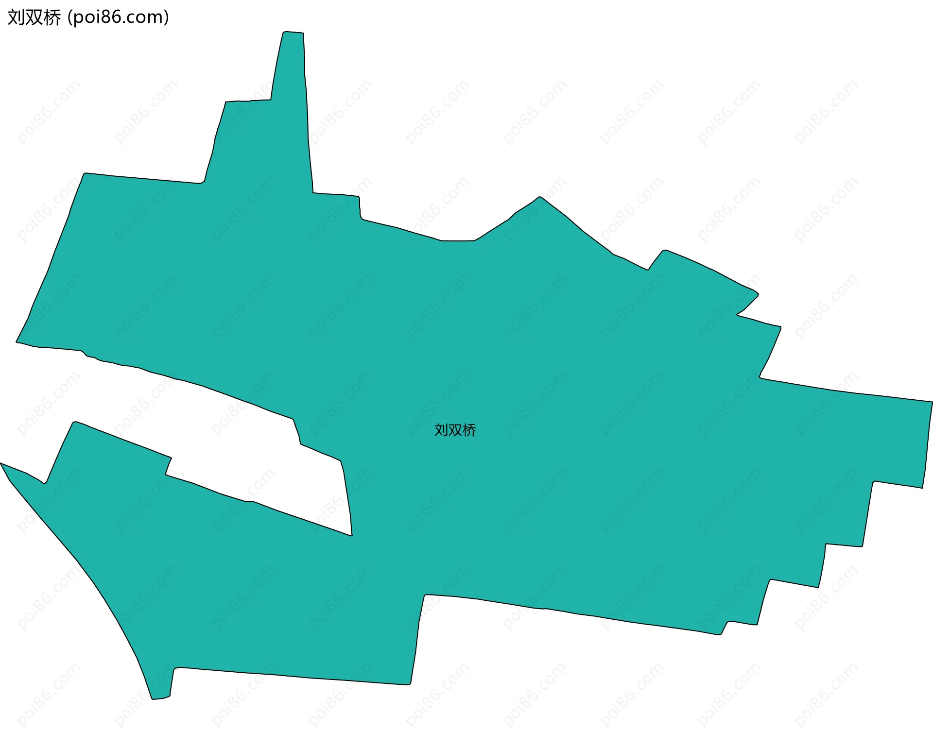 刘双桥边界地图