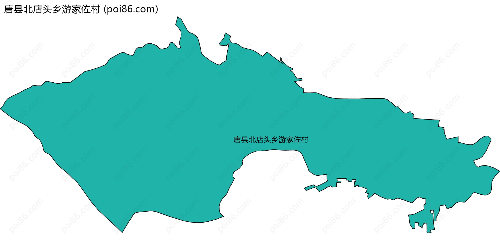 唐县北店头乡游家佐村边界地图