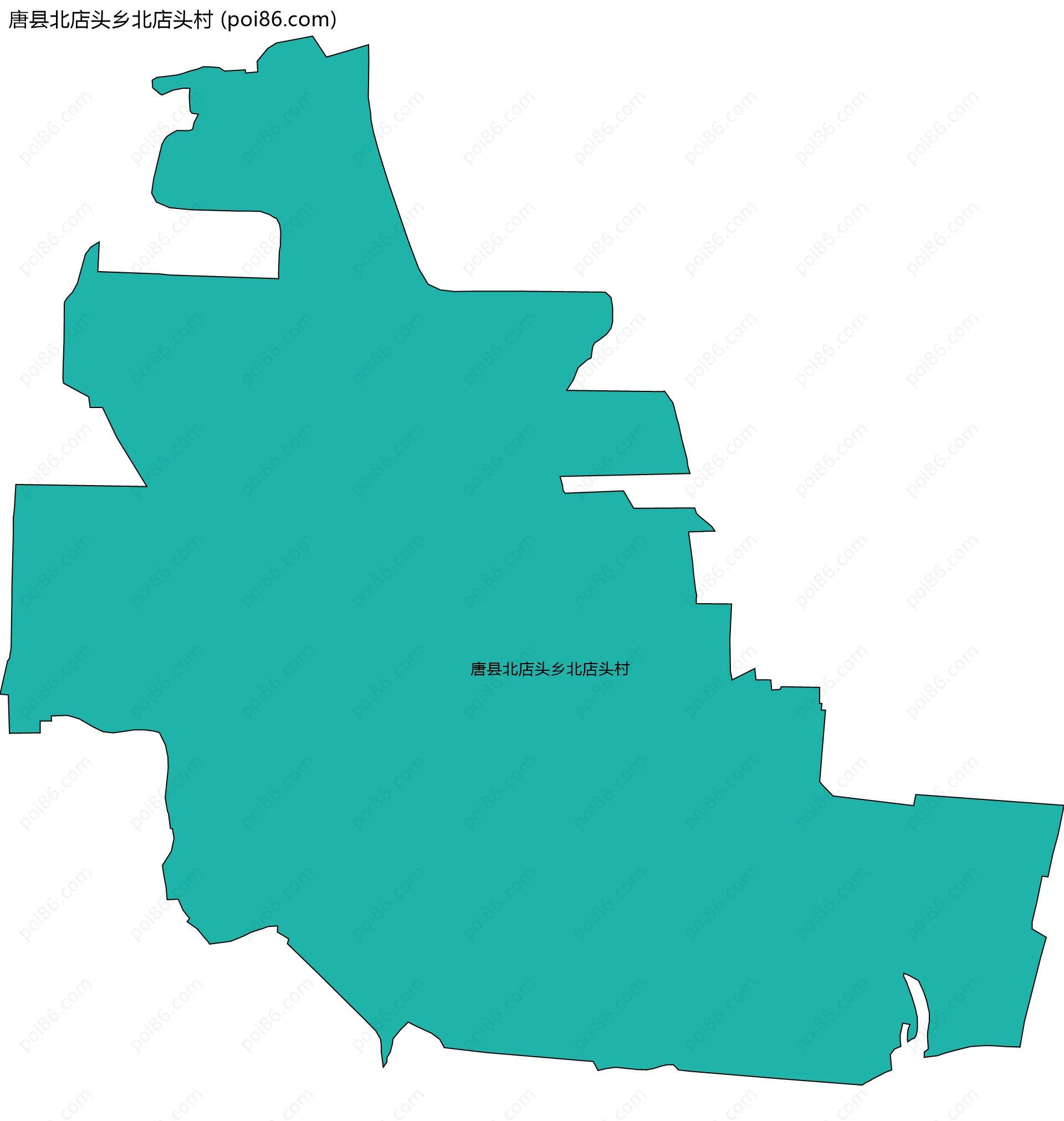 唐县北店头乡北店头村边界地图