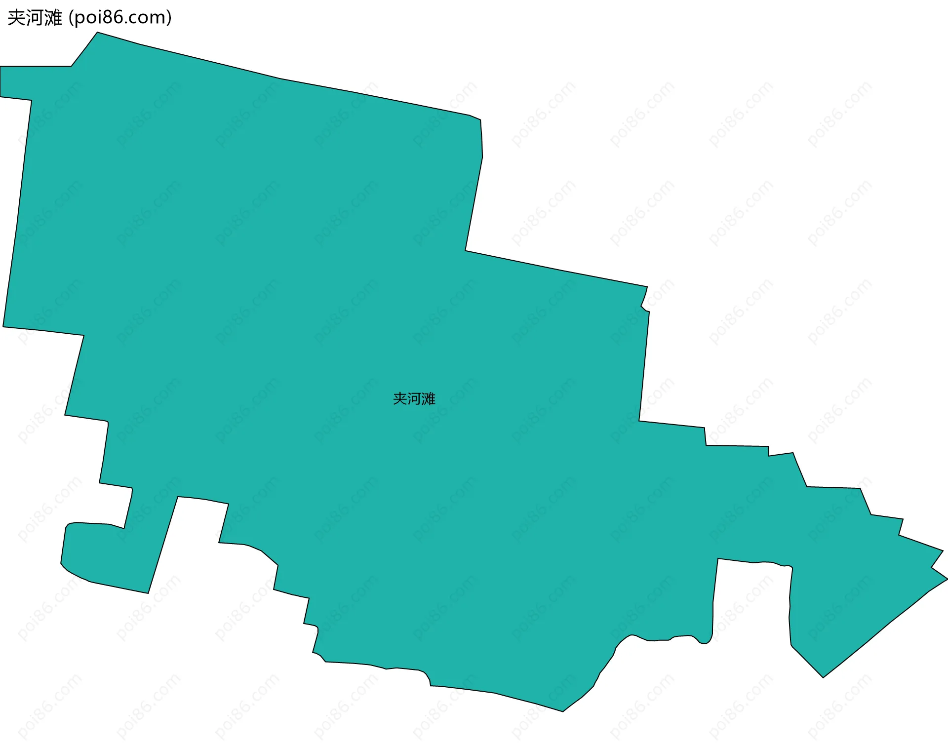 夹河滩边界地图