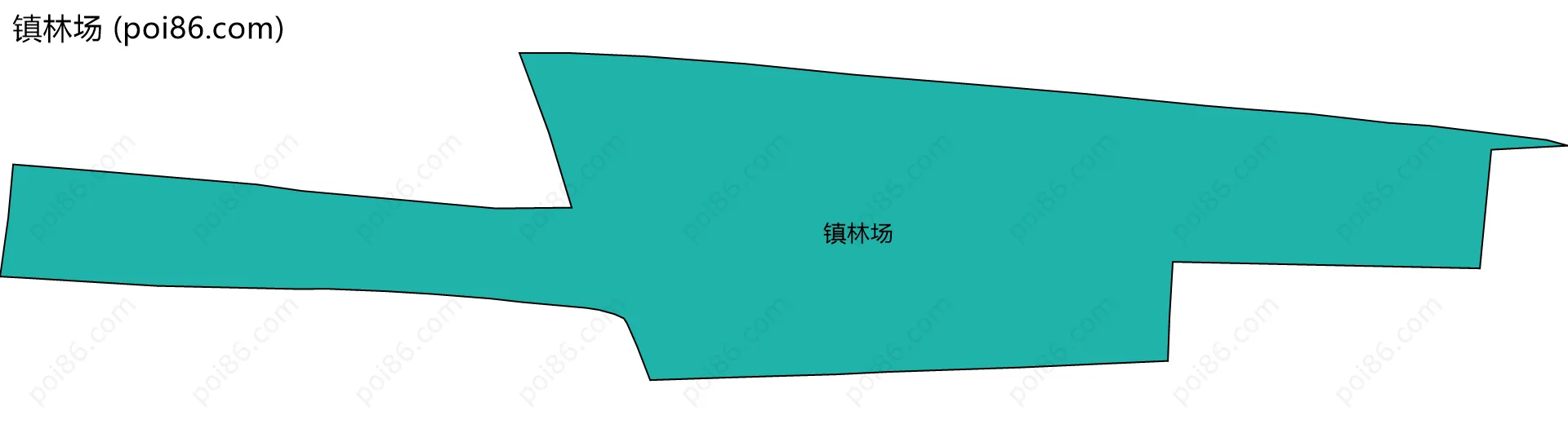 镇林场边界地图