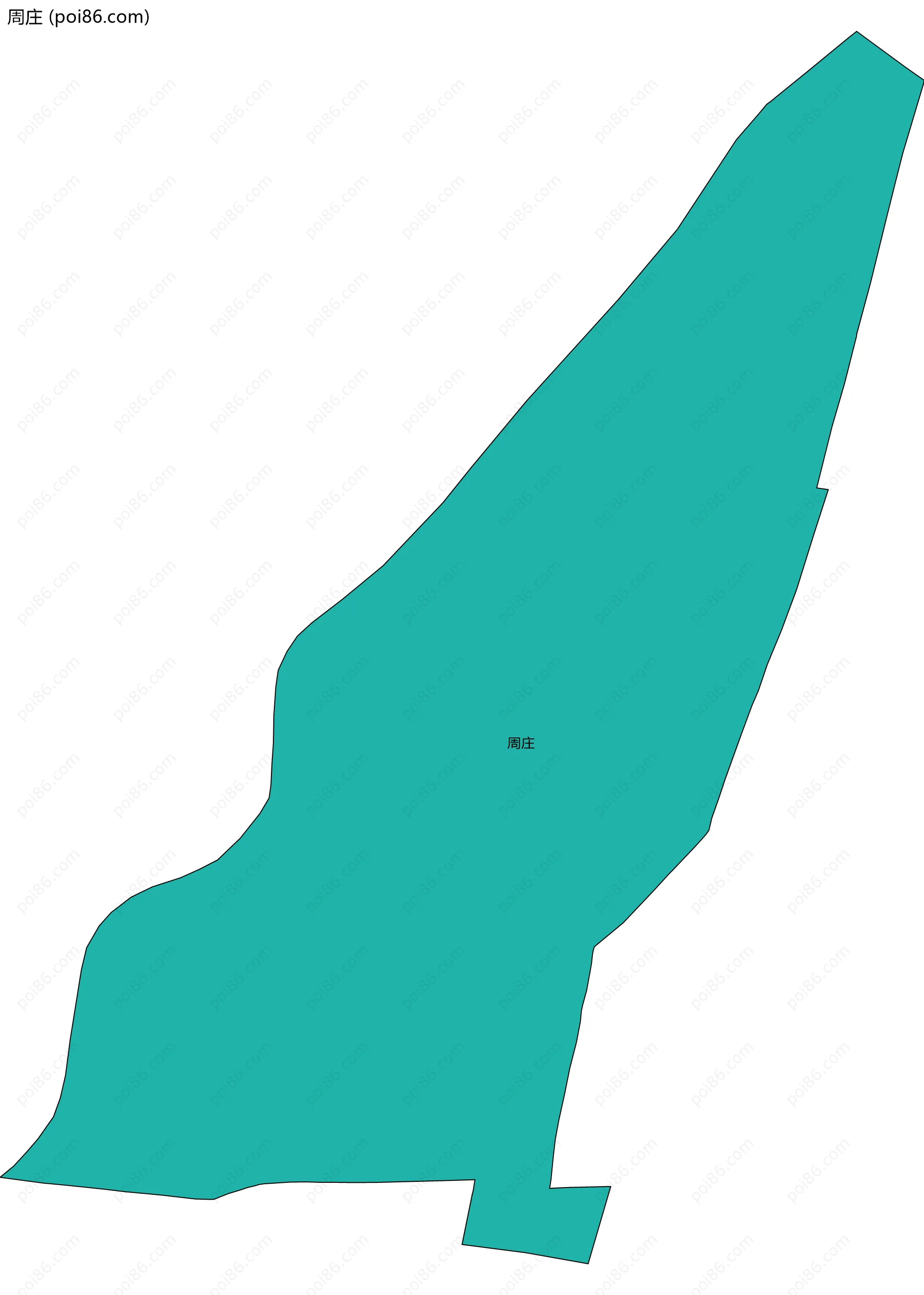 周庄边界地图