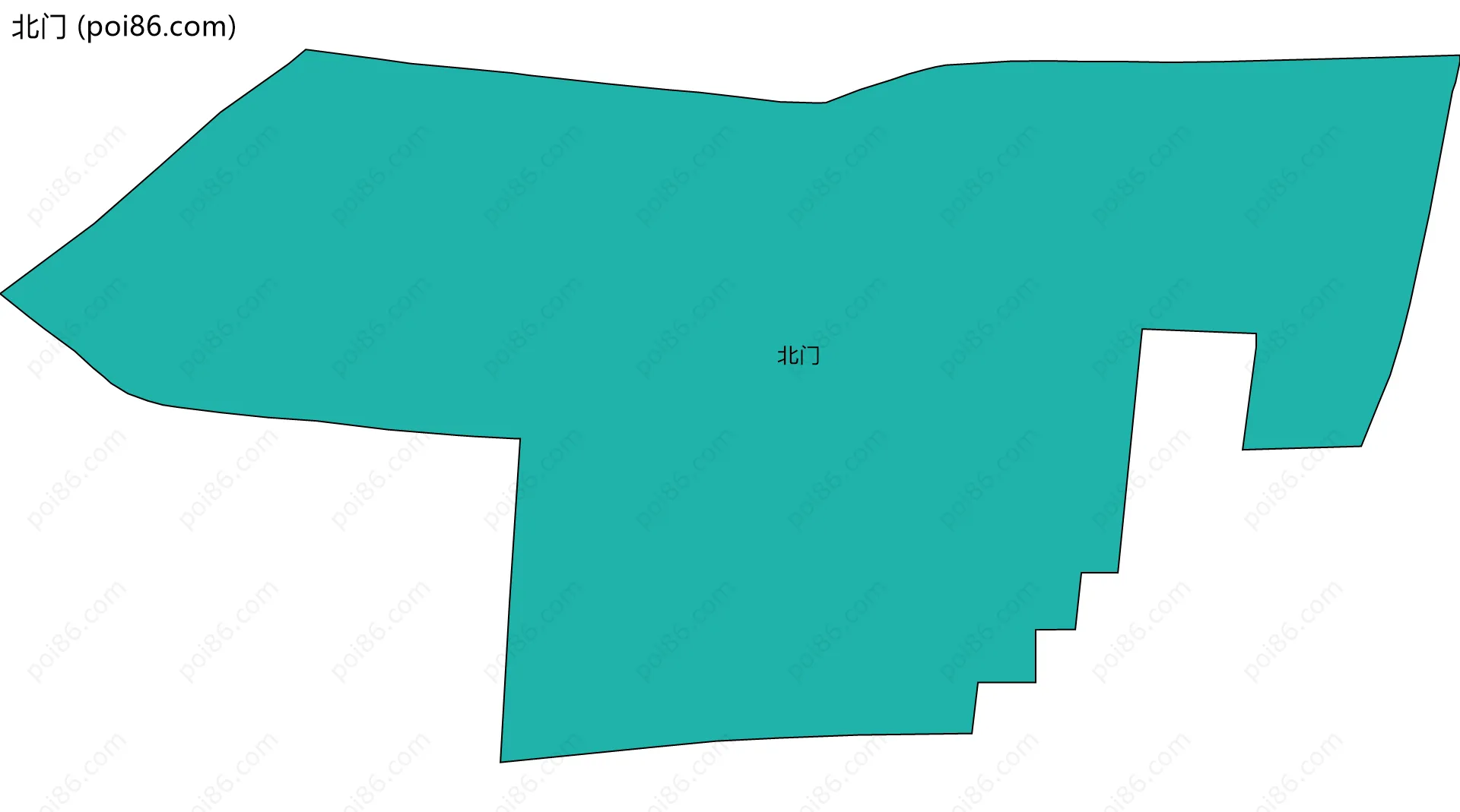 北门边界地图