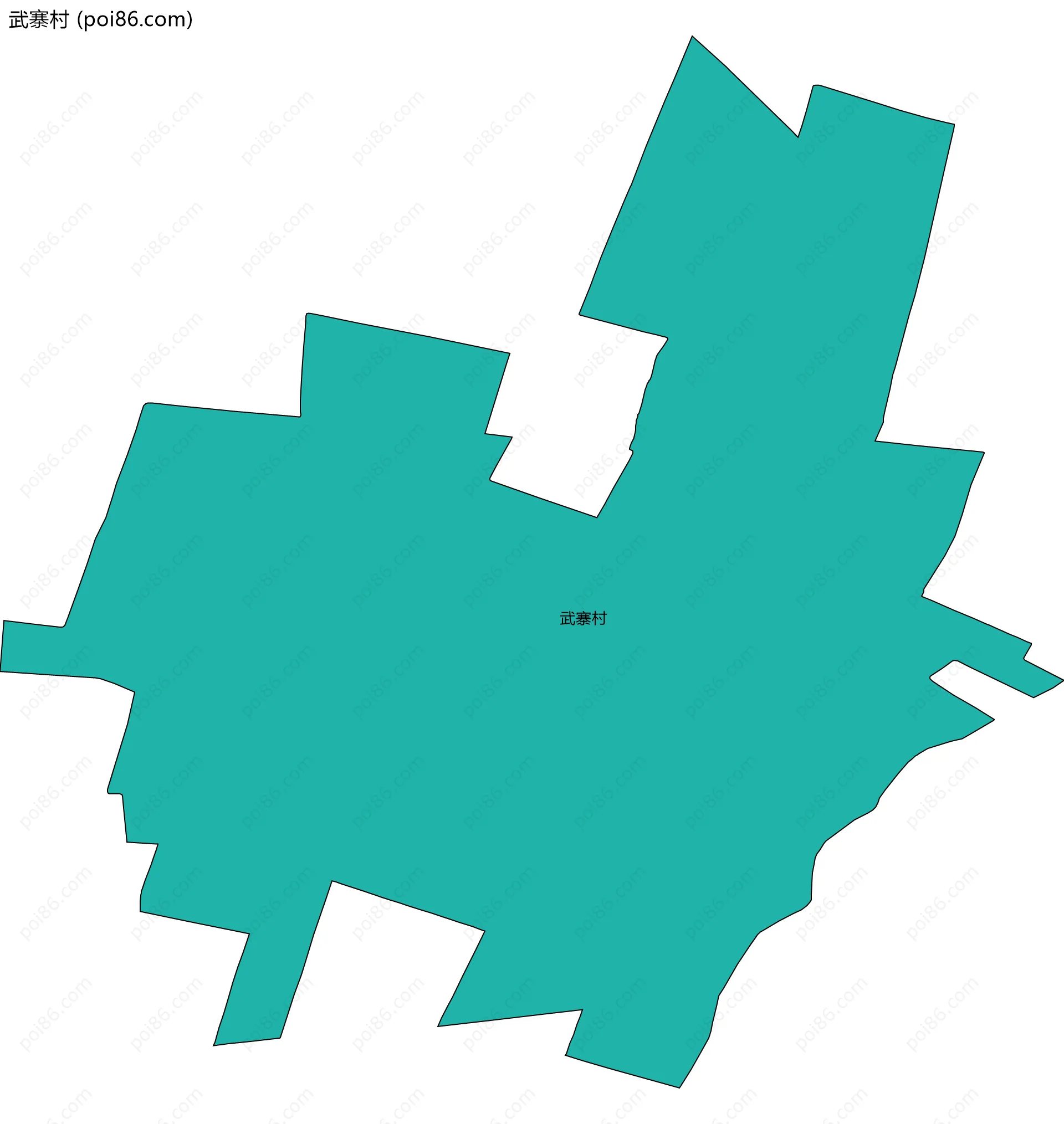 武寨村边界地图