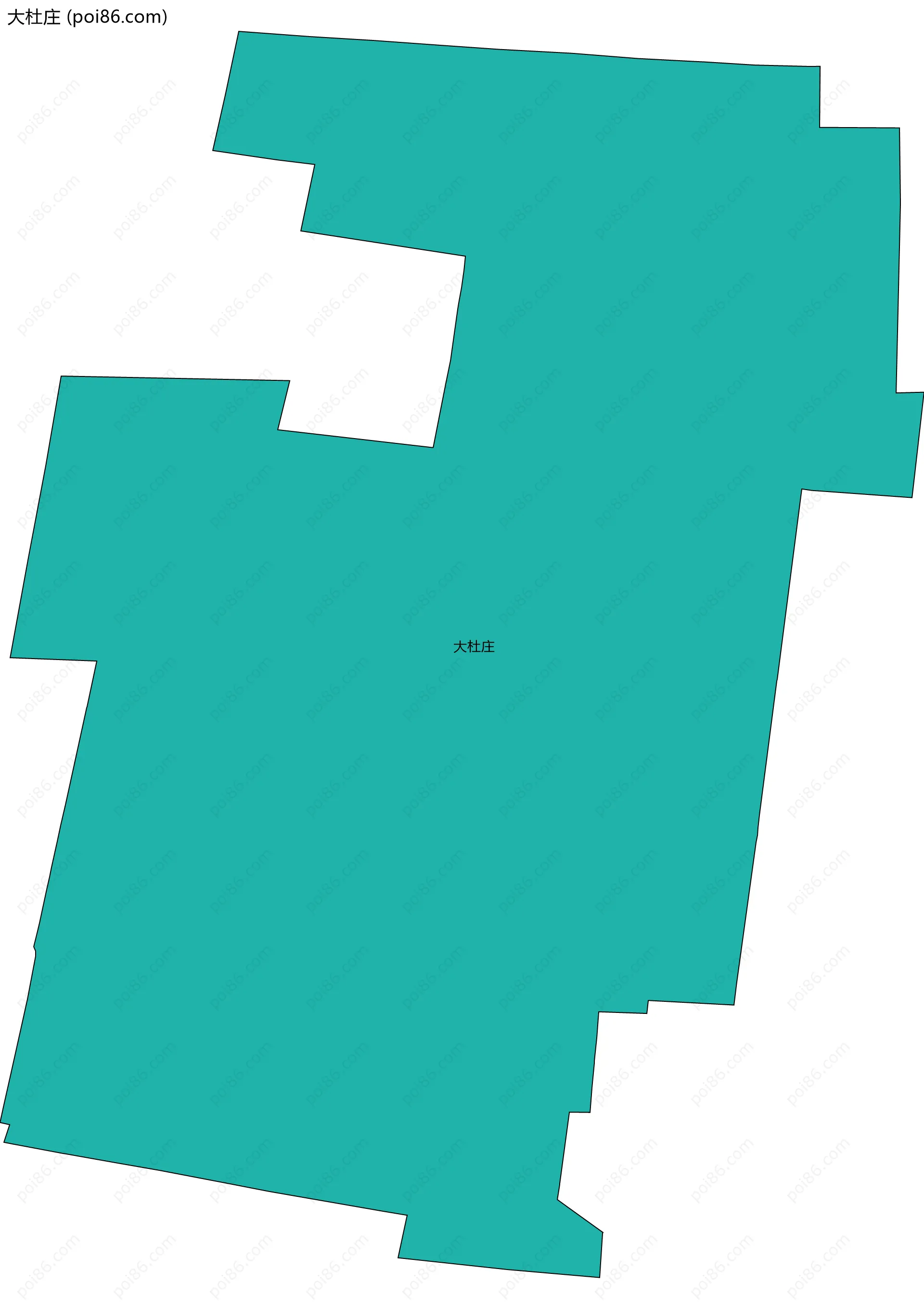 大杜庄边界地图