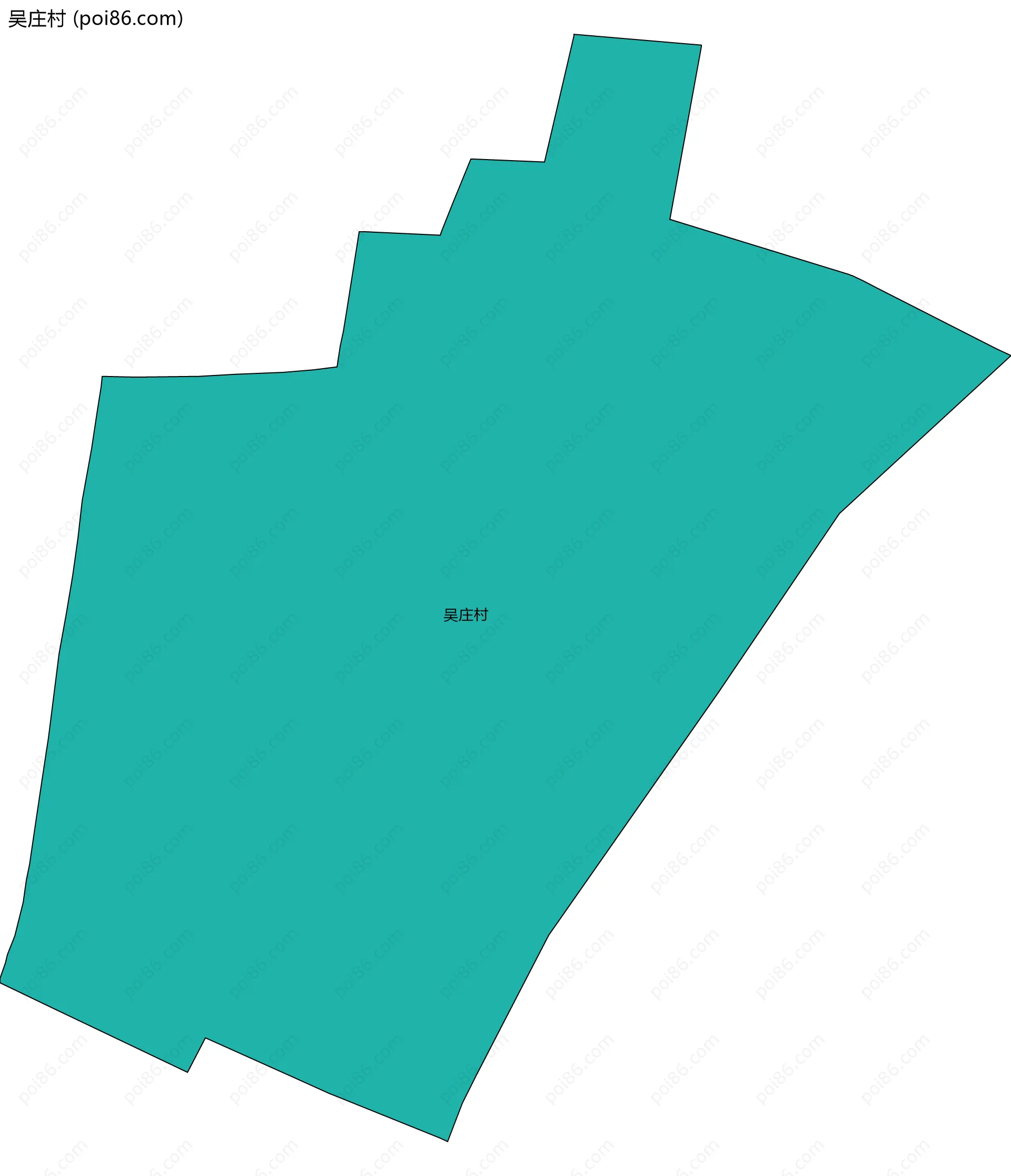 吴庄村边界地图