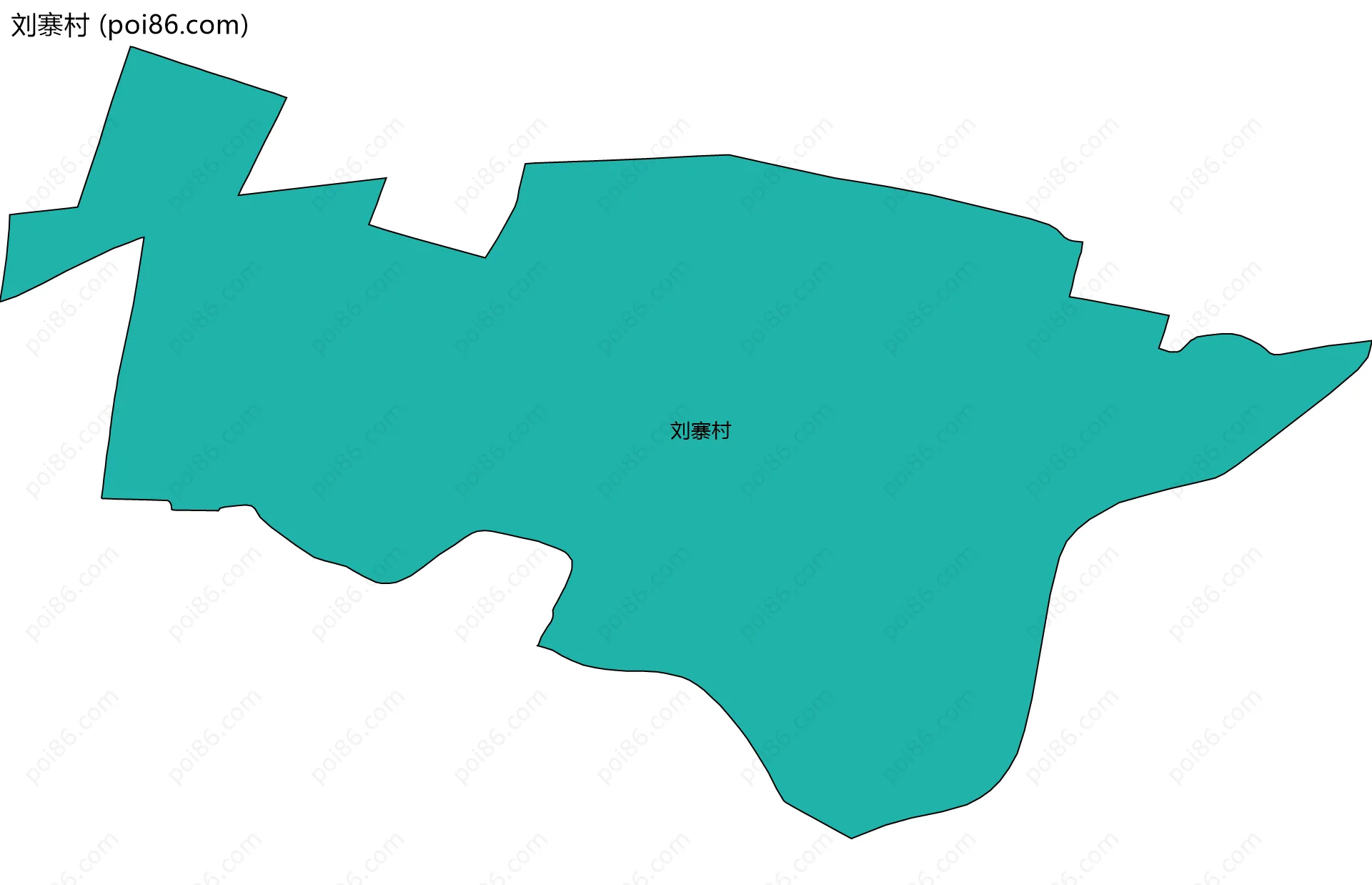 刘寨村边界地图