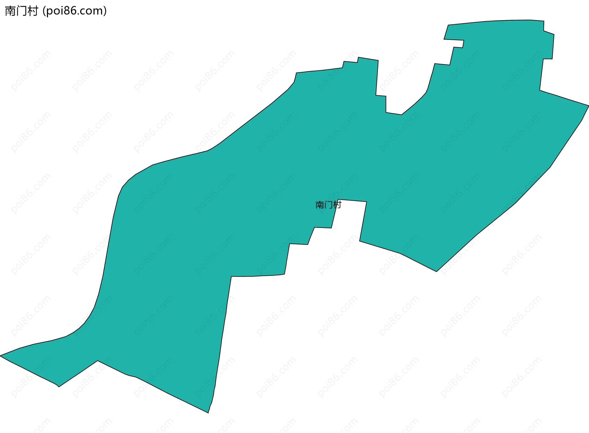 南门村边界地图