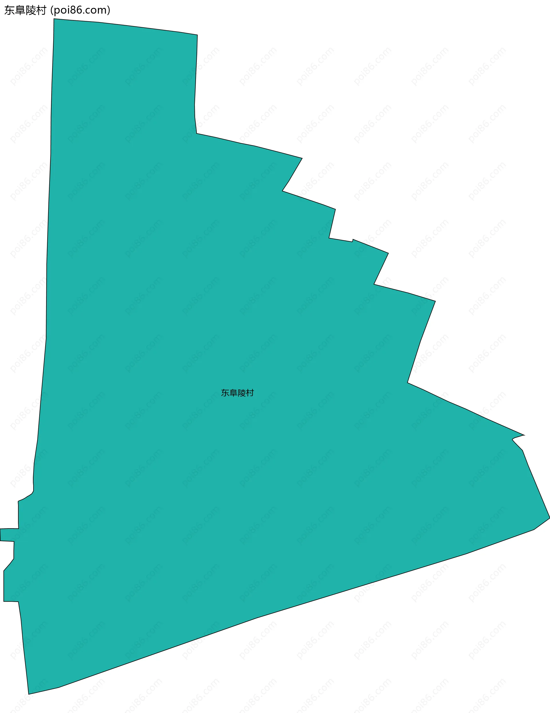 东阜陵村边界地图